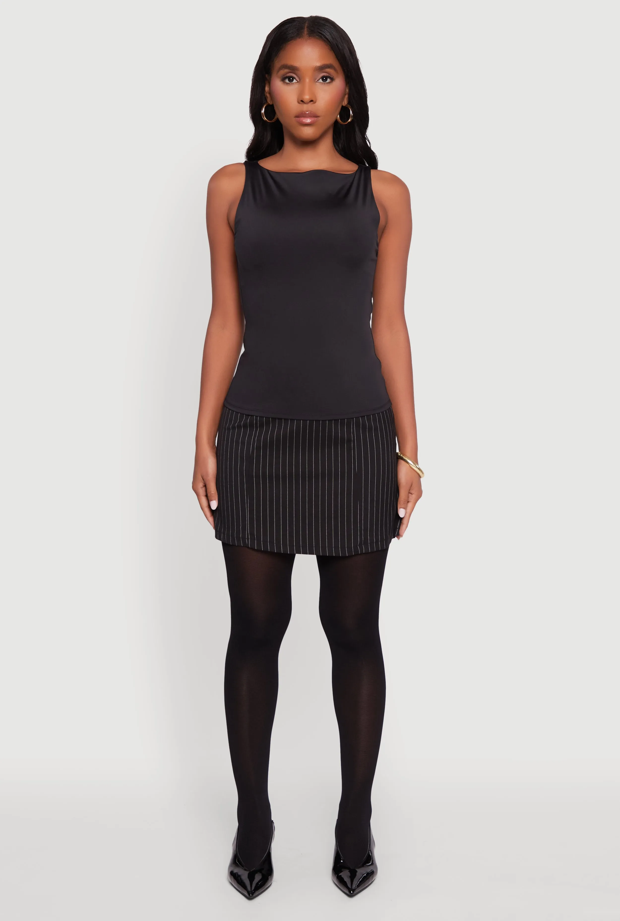 High Neck Shelf Bra Tank Top sold by Rainbow product image thumbnail 3