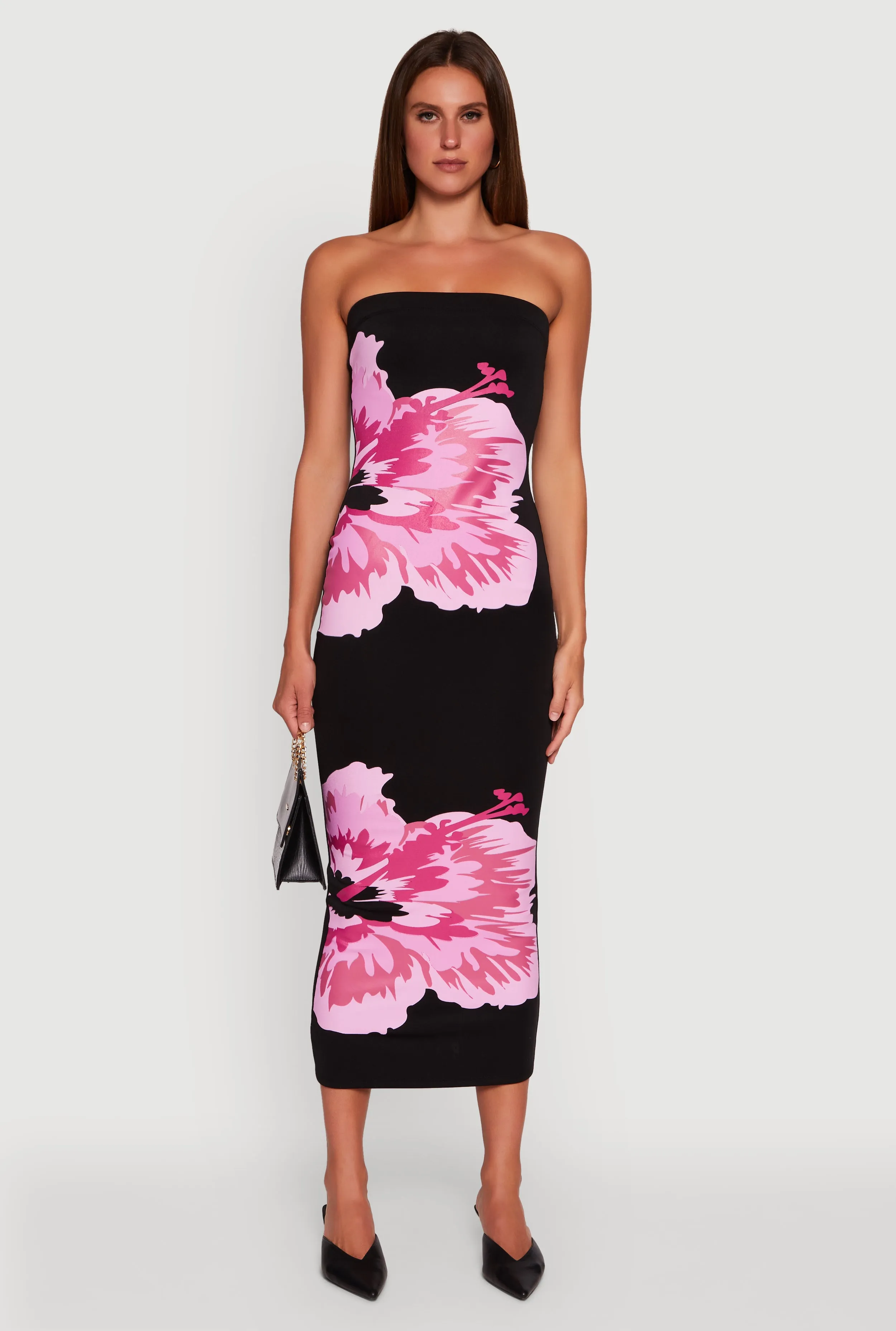 Floral Graphic Tube Maxi Dress sold by Rainbow product image thumbnail 2