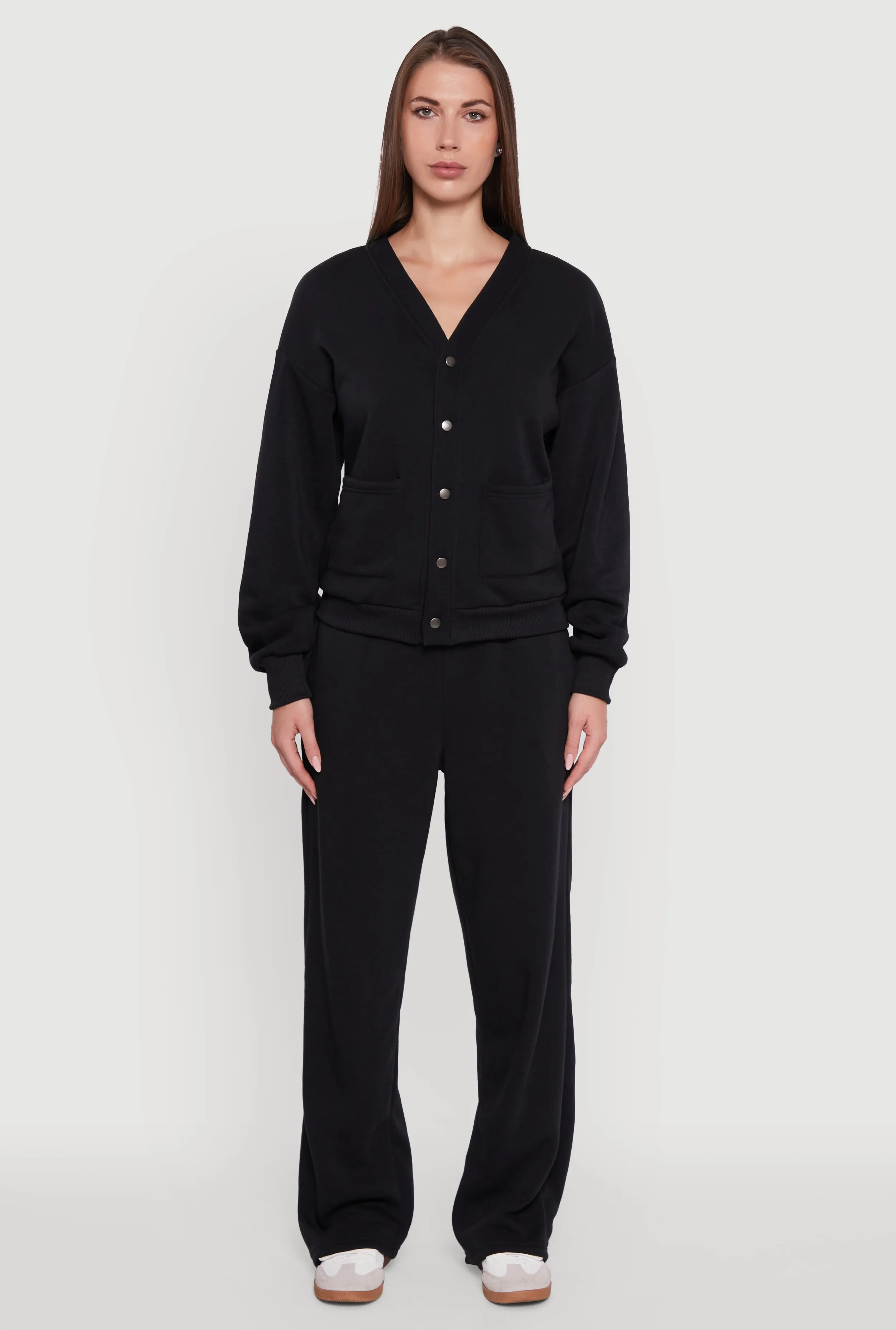 Fleece Lined Drawstring Waist Wide Leg Pants sold by Rainbow product image thumbnail 2