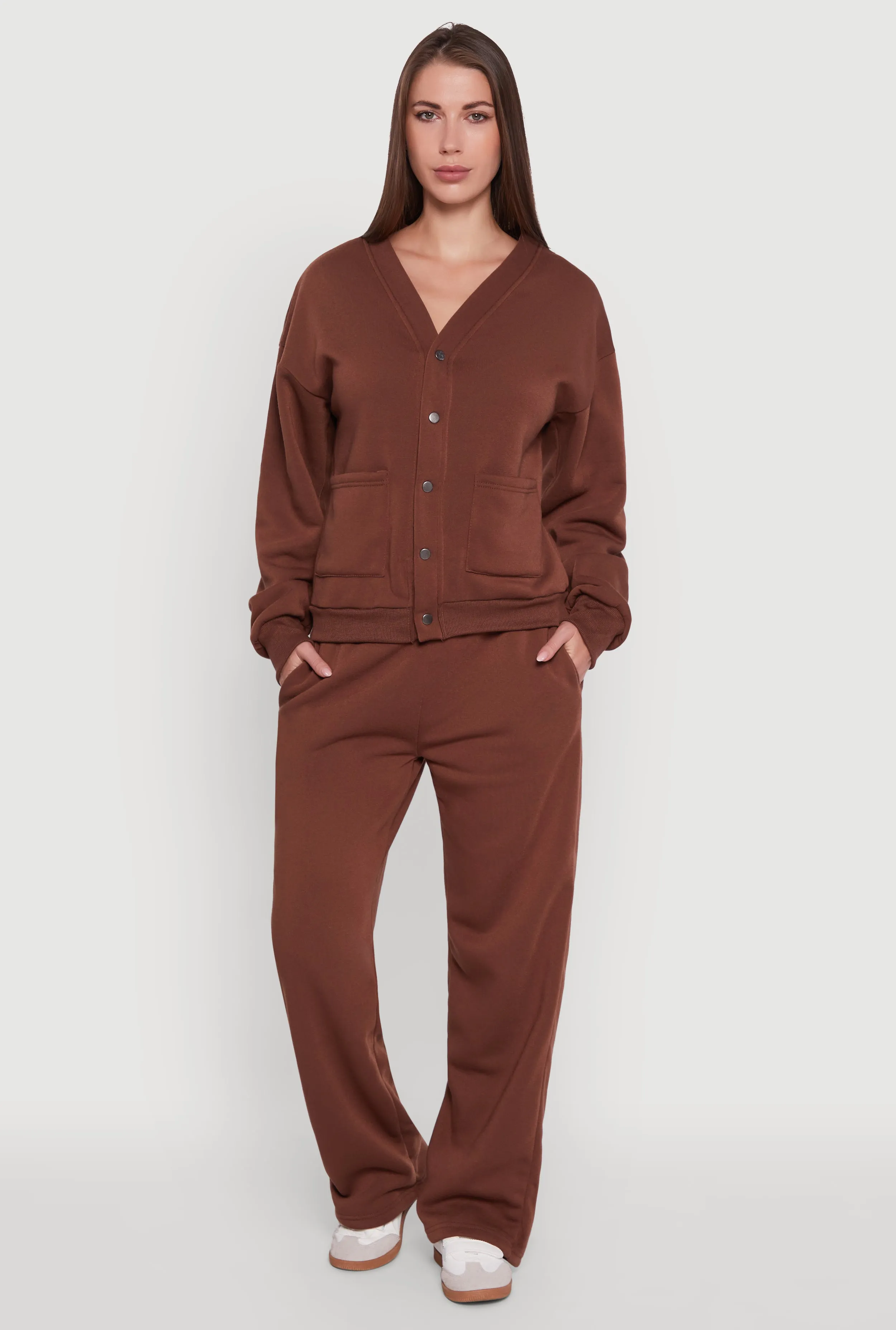 Fleece Lined Drawstring Waist Wide Leg Pants sold by Rainbow product image thumbnail 4