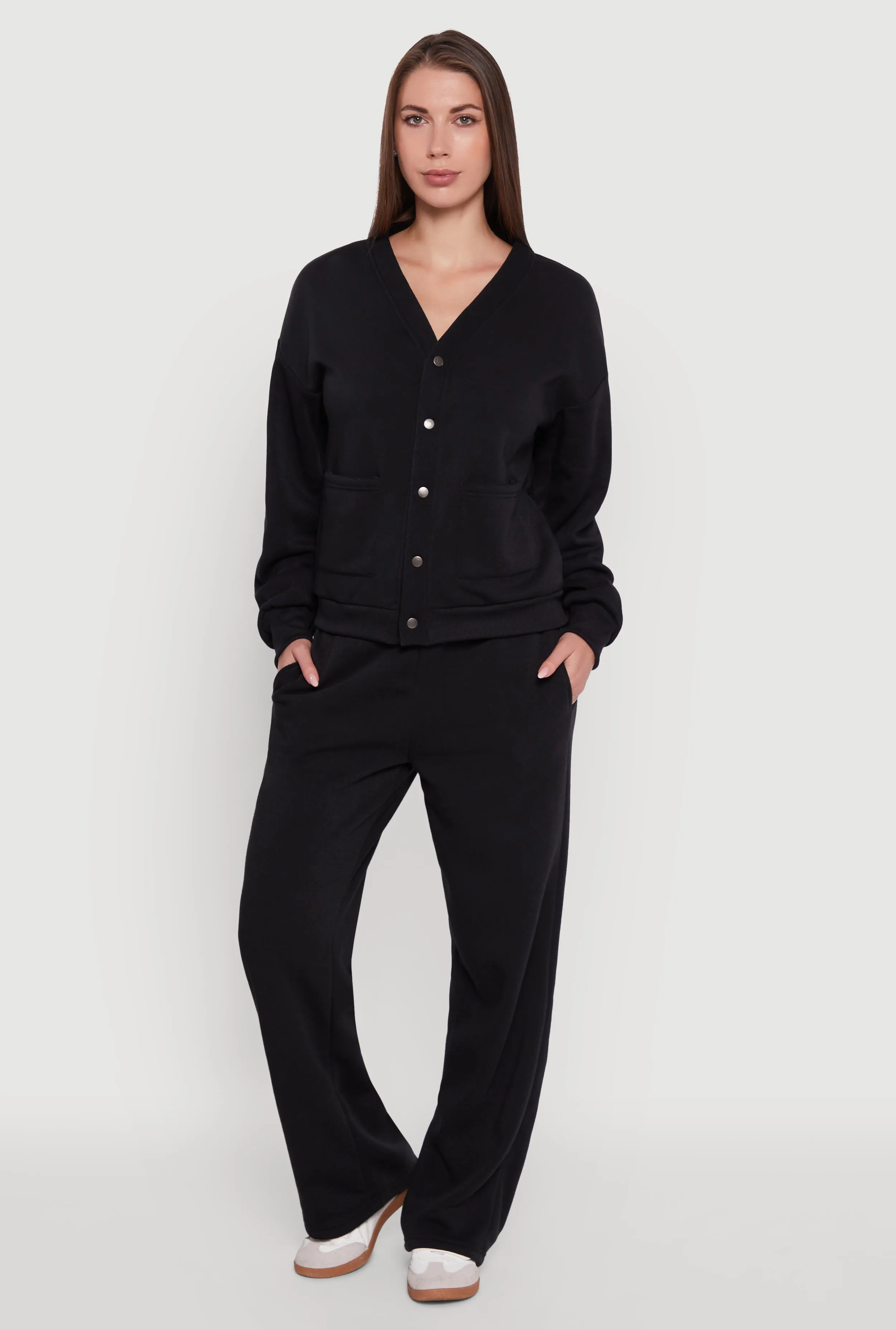 Fleece Lined Drawstring Waist Wide Leg Pants sold by Rainbow