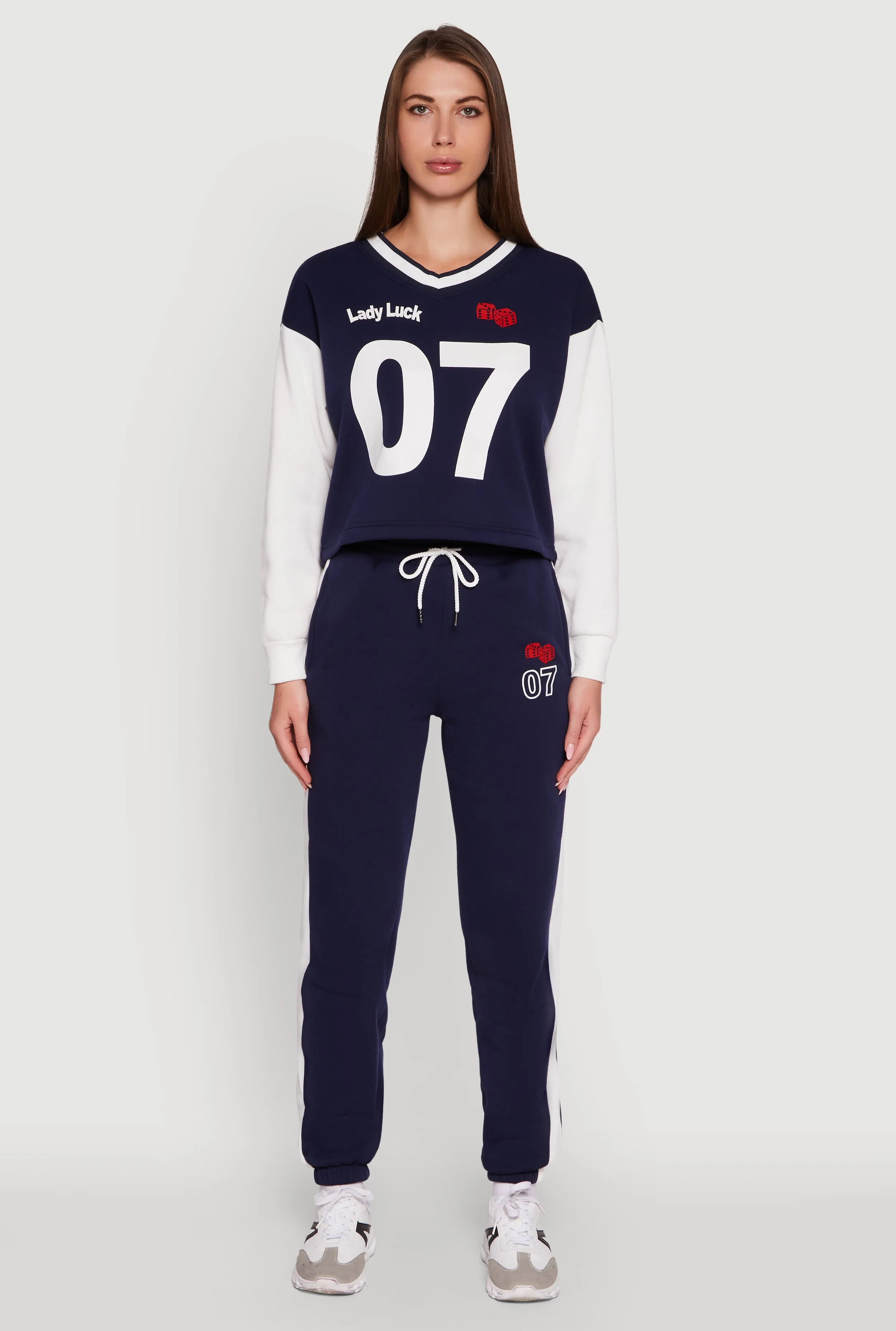 Game Day Graphic Side Stripe Sweatpants sold by Rainbow