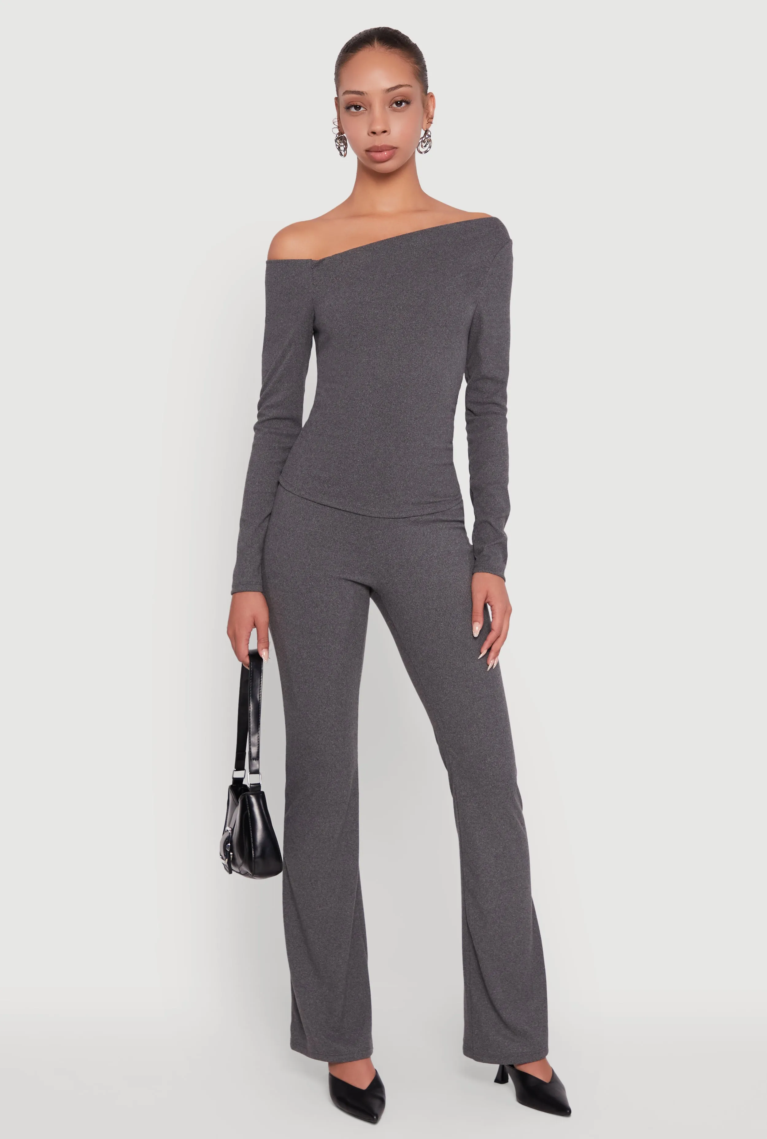 Brushed Knit Pull On Dress Pants sold by Rainbow