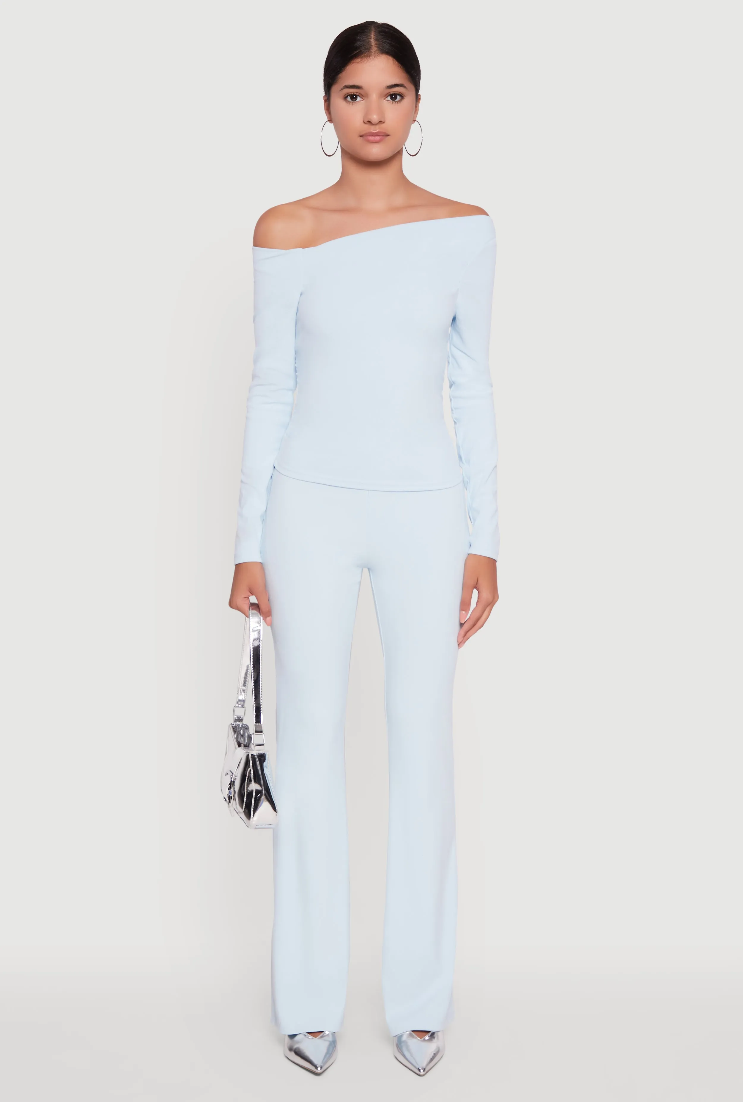 One Shoulder Long Sleeve Blouse sold by Rainbow product image thumbnail 3