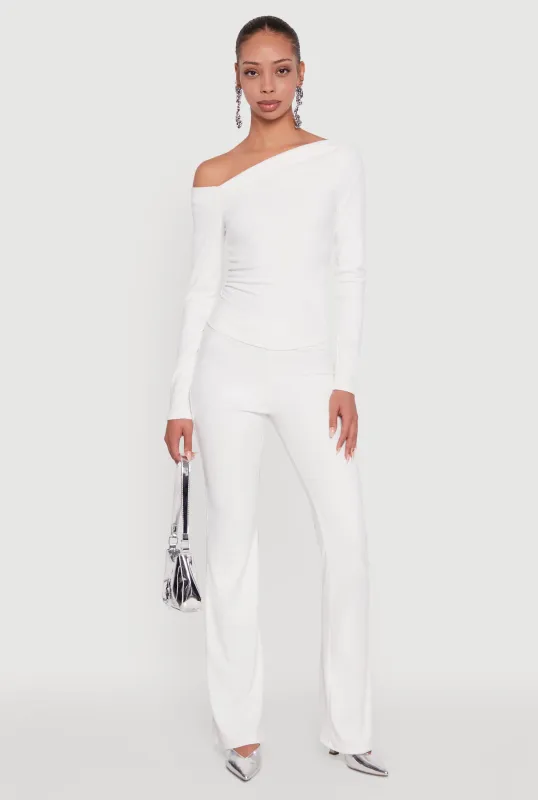 Brushed Knit Pull On Dress Pants sold by Rainbow