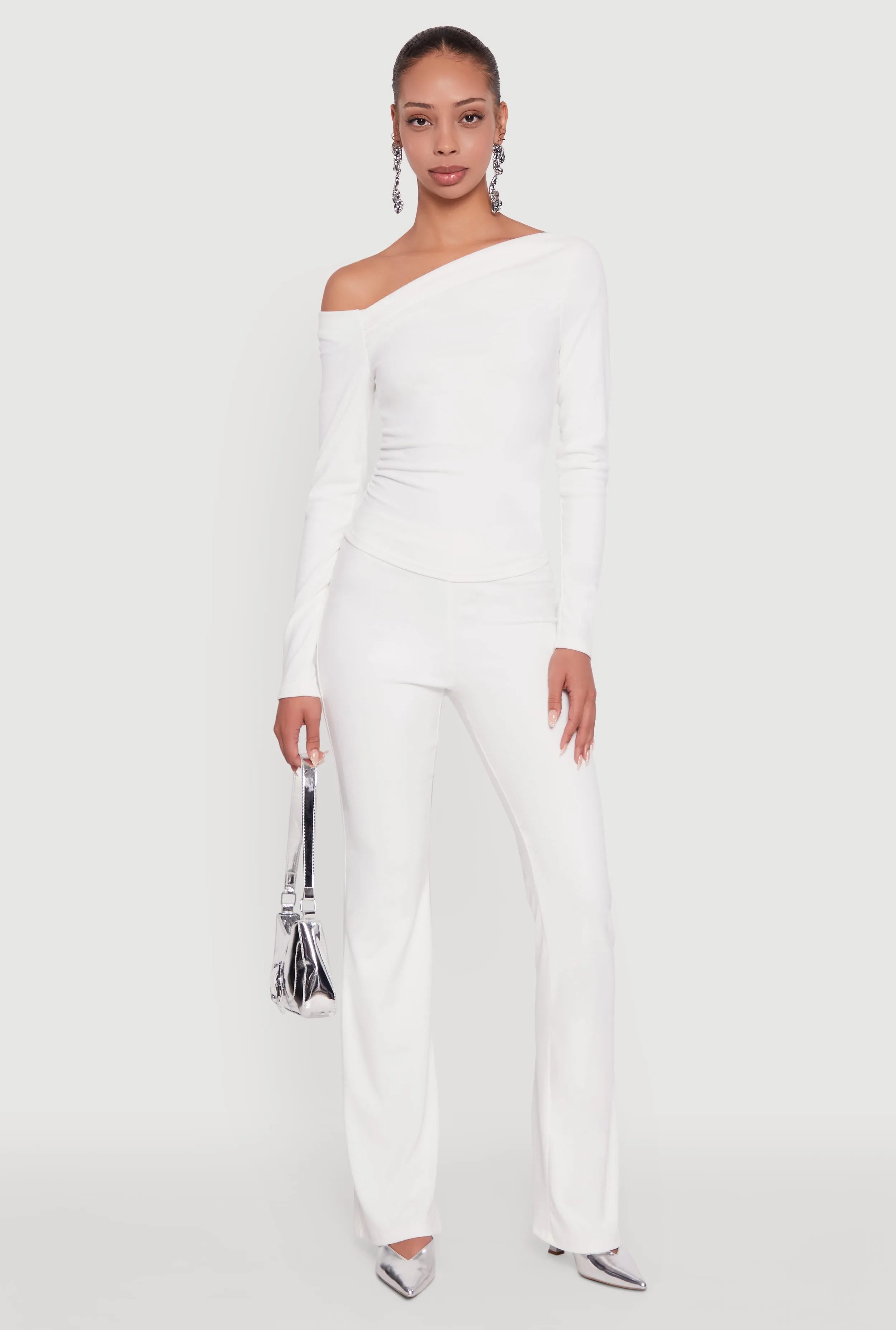 Brushed Knit Pull On Dress Pants sold by Rainbow