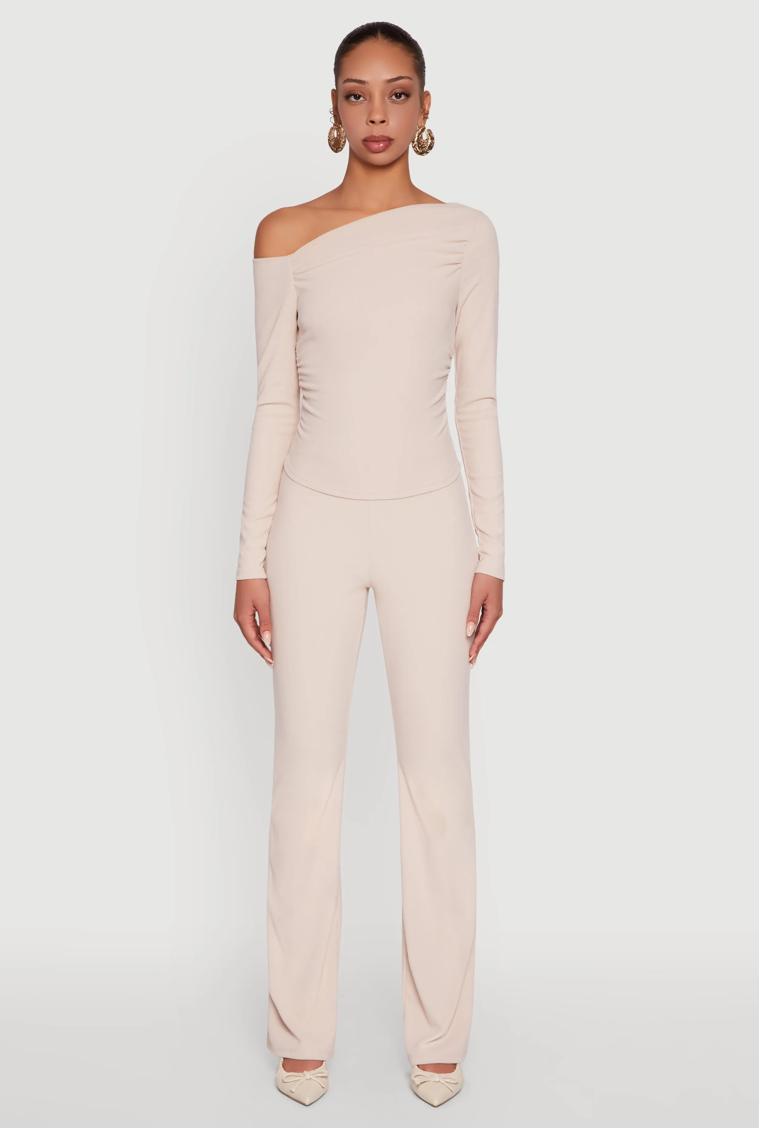 Brushed Knit Pull On Dress Pants sold by Rainbow product image thumbnail 2