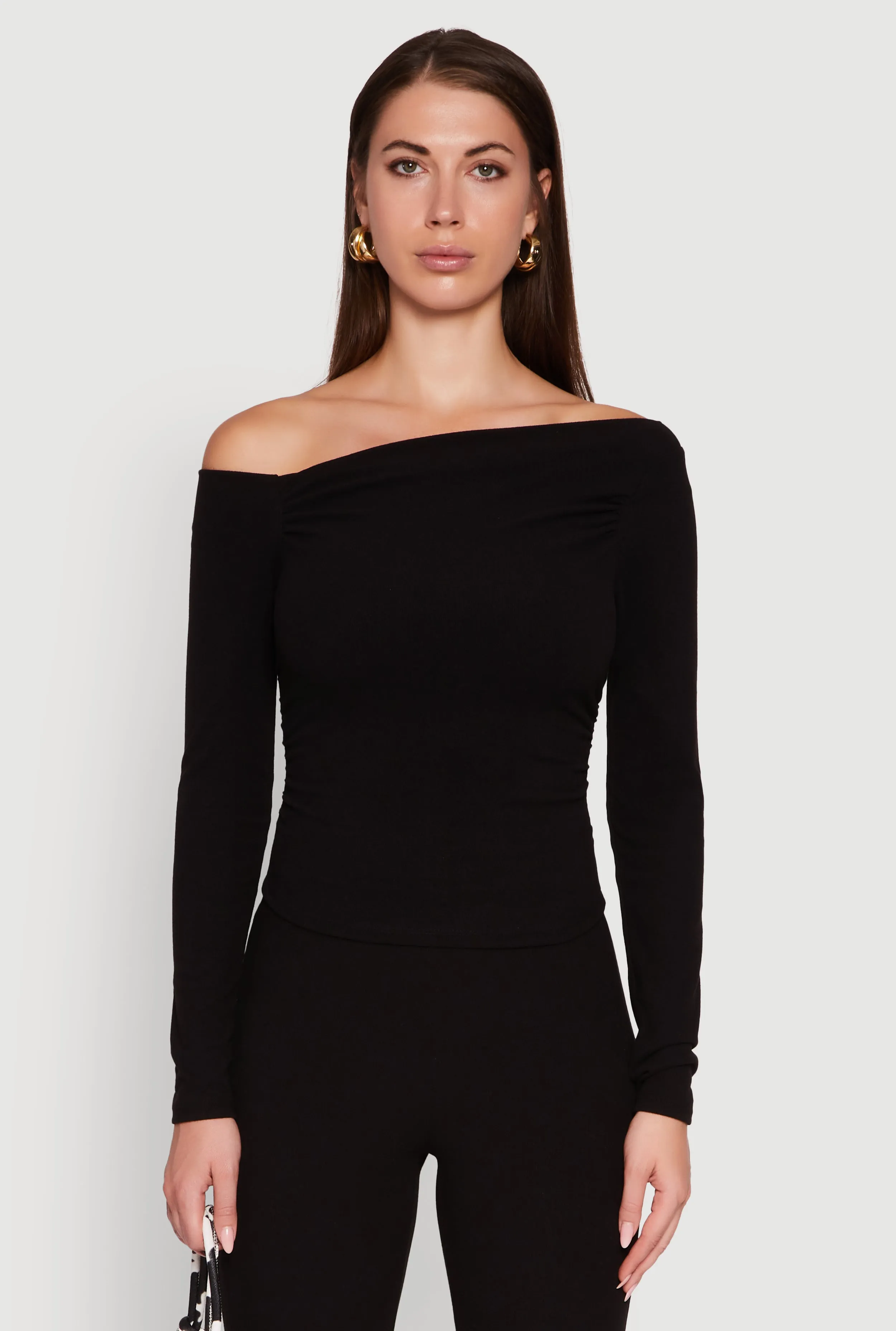 One Shoulder Long Sleeve Blouse sold by Rainbow