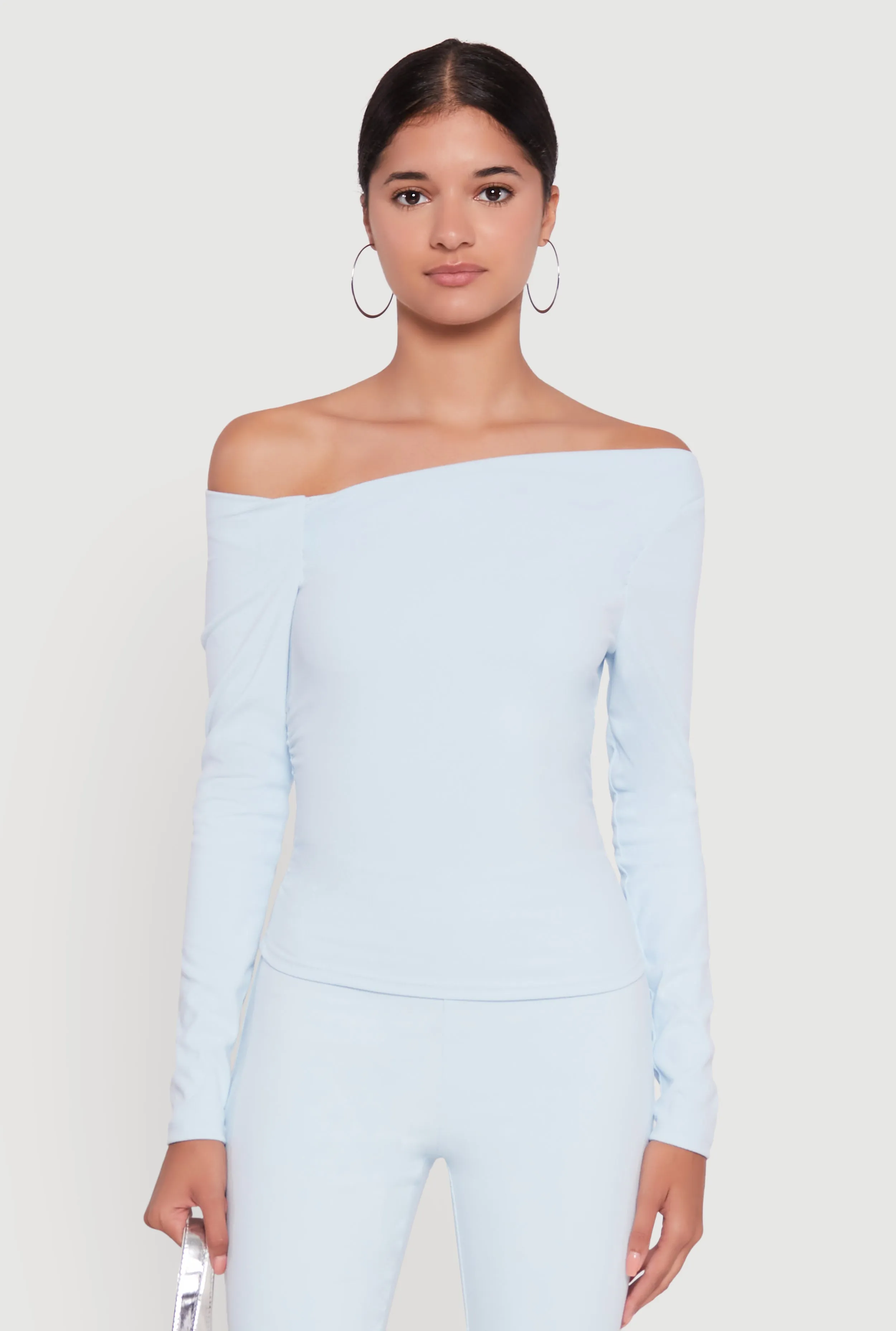 One Shoulder Long Sleeve Blouse sold by Rainbow product image thumbnail 5