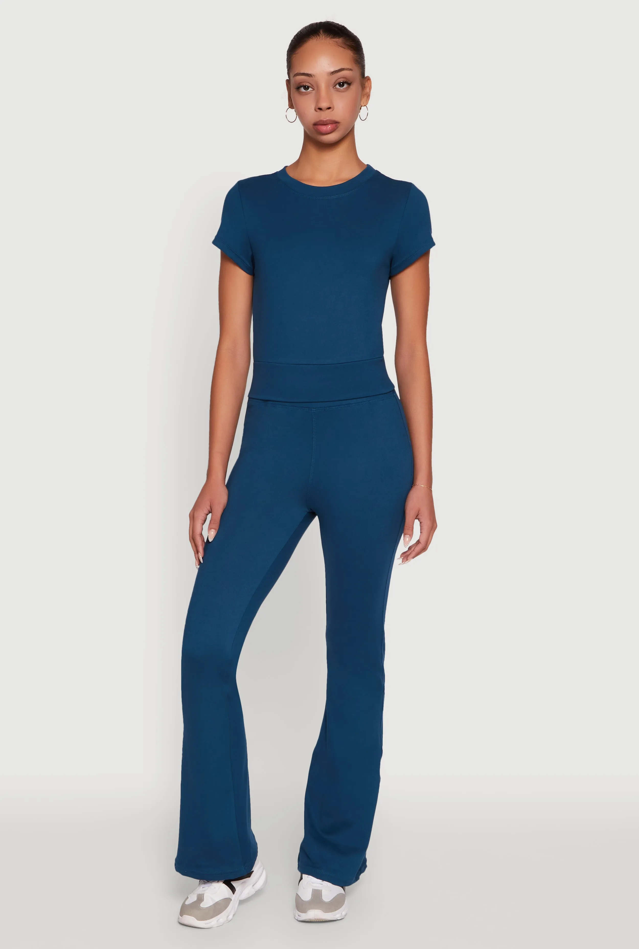 Solid Flare Yoga Pants sold by Rainbow