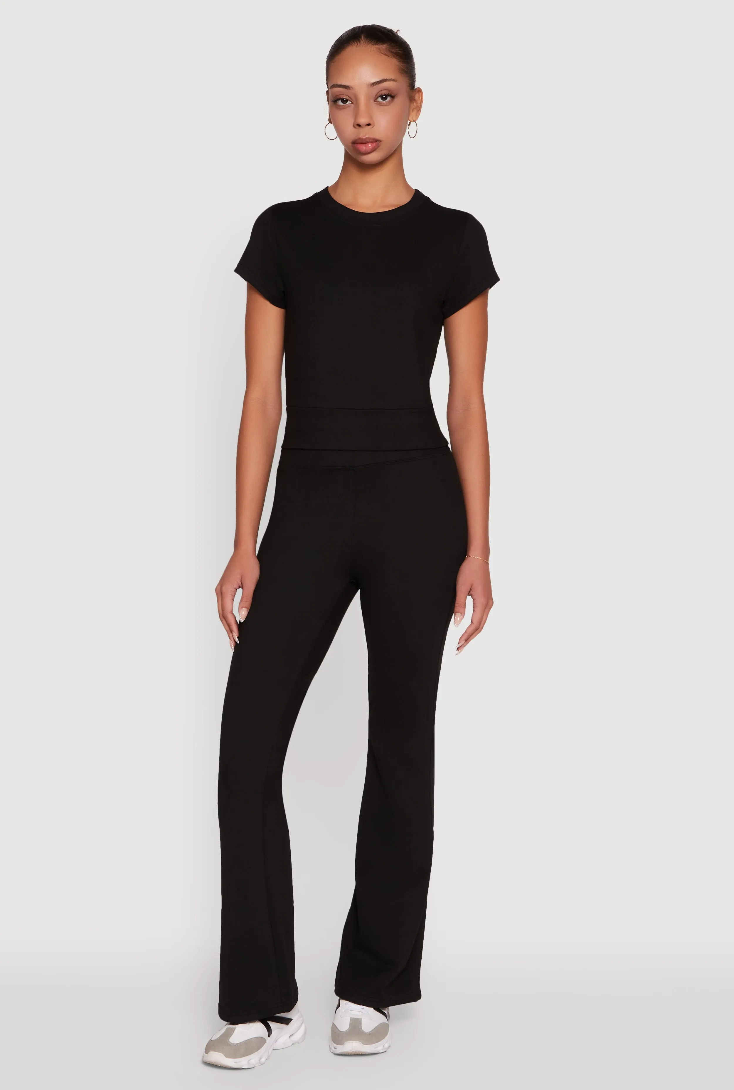 Solid Flare Yoga Pants sold by Rainbow