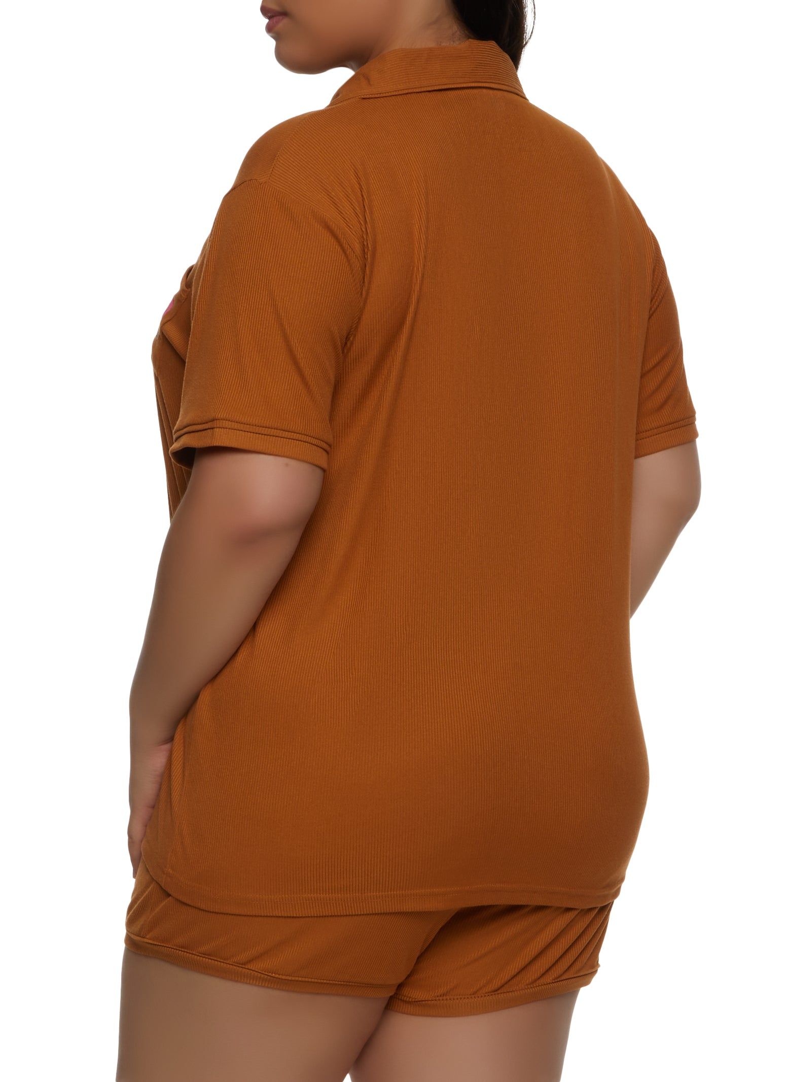 Plus Size Free Hugs Graphic Pajama Shirt and Shorts sold by Rainbow product image thumbnail 2