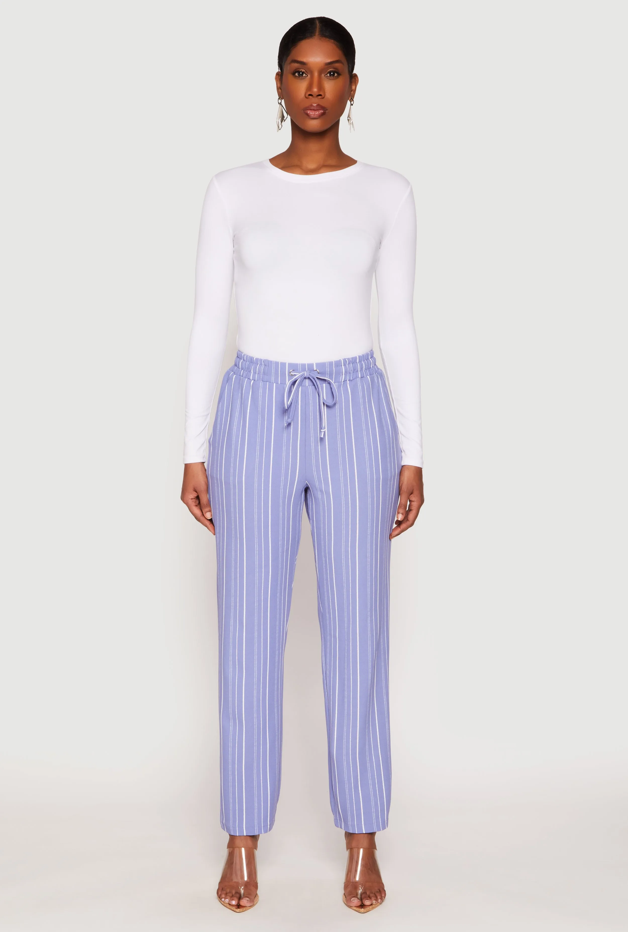 Drawstring Striped Dress Pants sold by Rainbow product image thumbnail 4