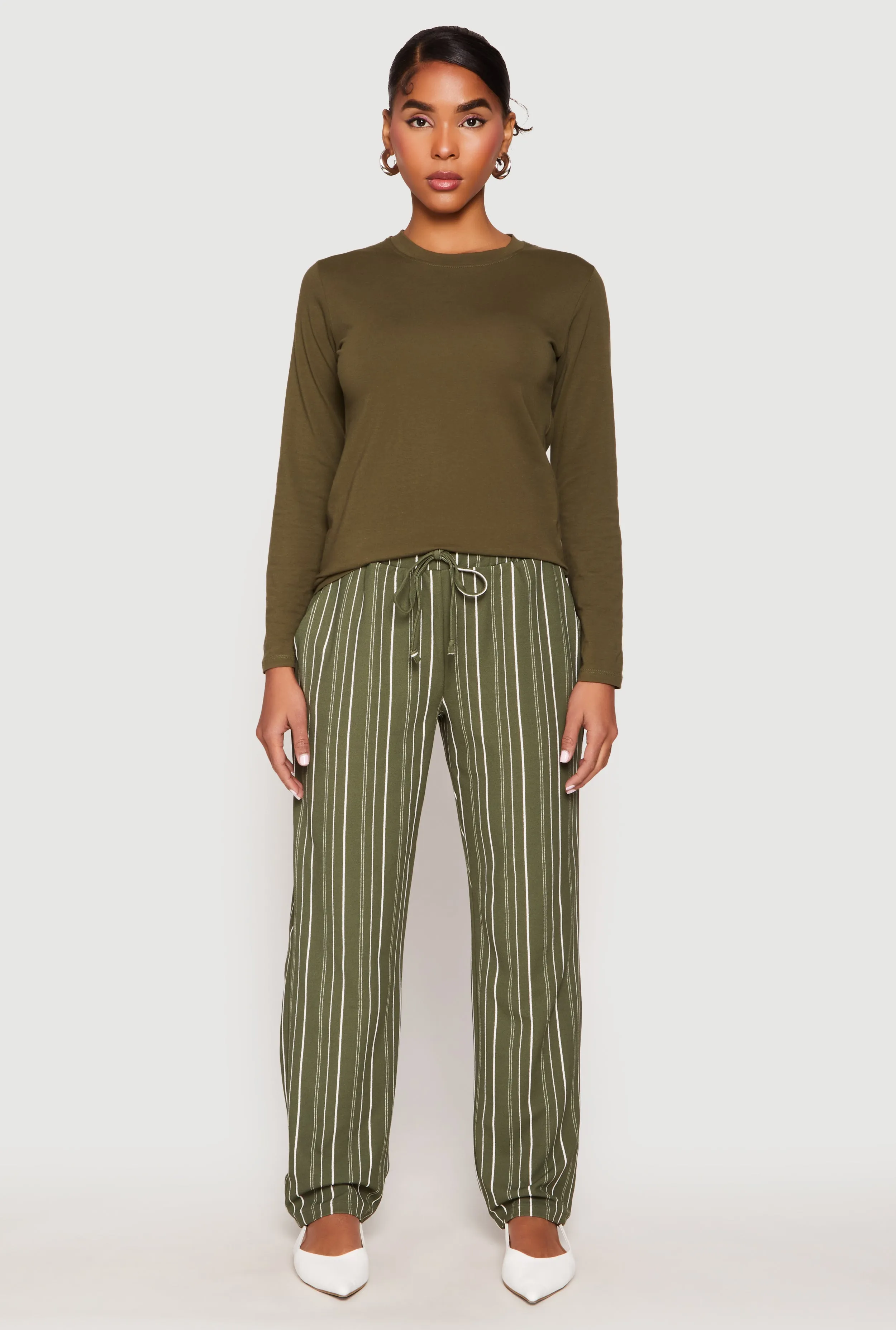 Drawstring Striped Dress Pants sold by Rainbow product image thumbnail 3