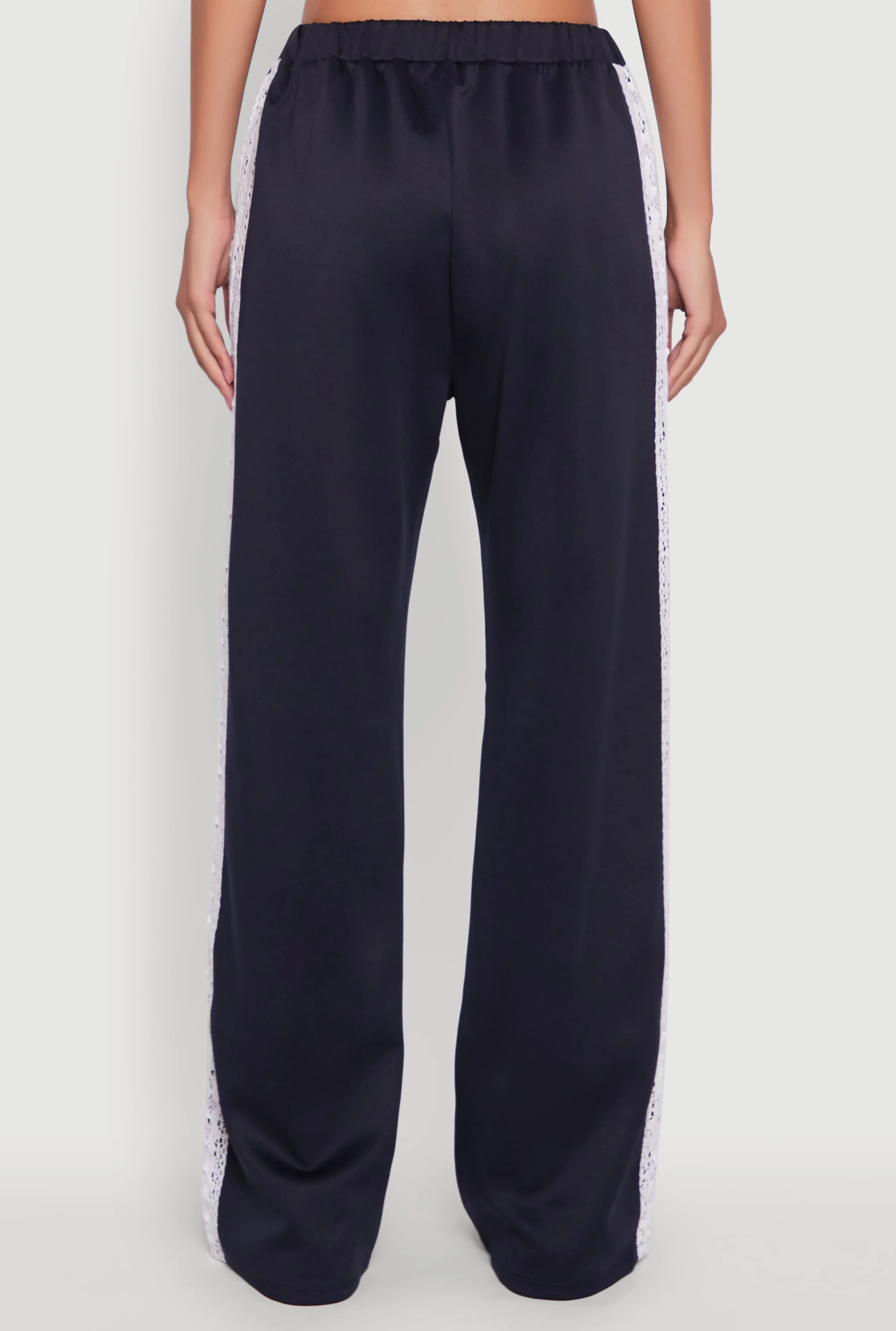 Crochet Side Stripe Wide Leg Track Pants sold by Rainbow product image thumbnail 5