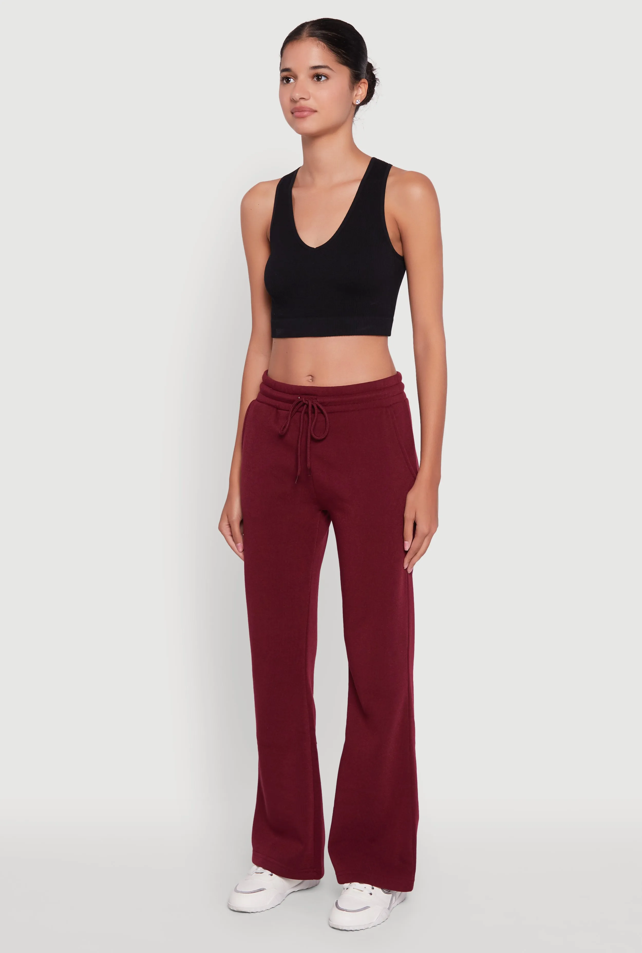 Drawstring Waist Bootcut Sweatpants sold by Rainbow product image thumbnail 3