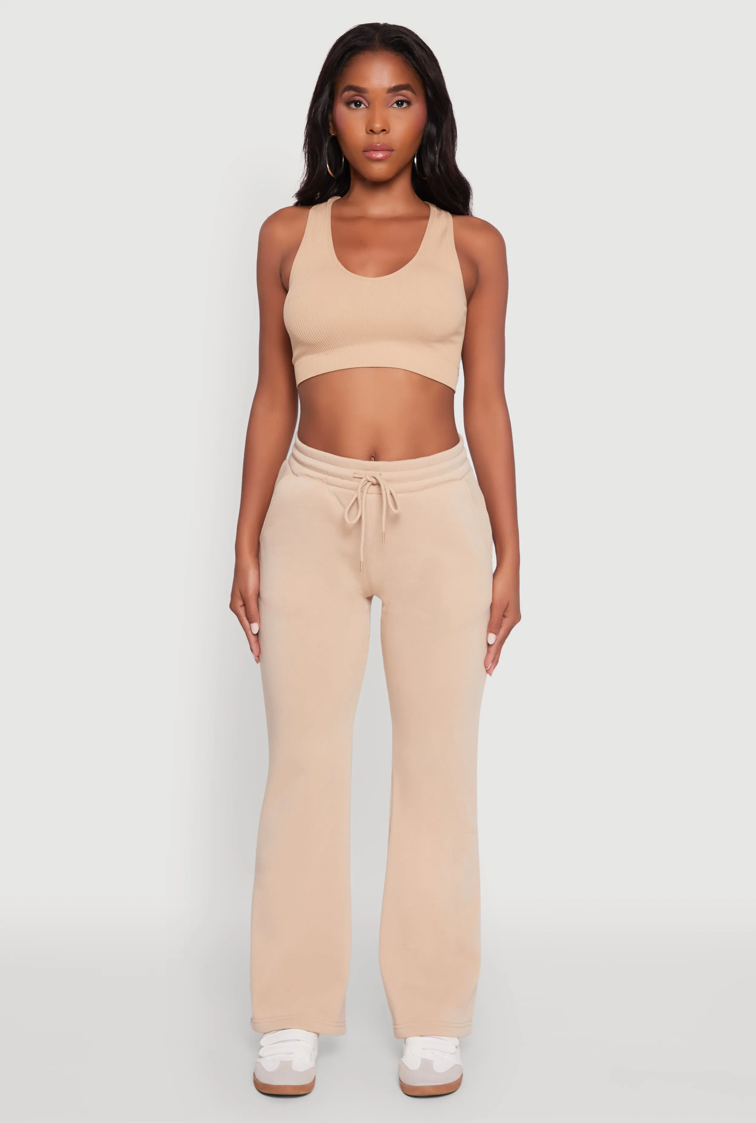 Drawstring Waist Bootcut Sweatpants sold by Rainbow product image thumbnail 2