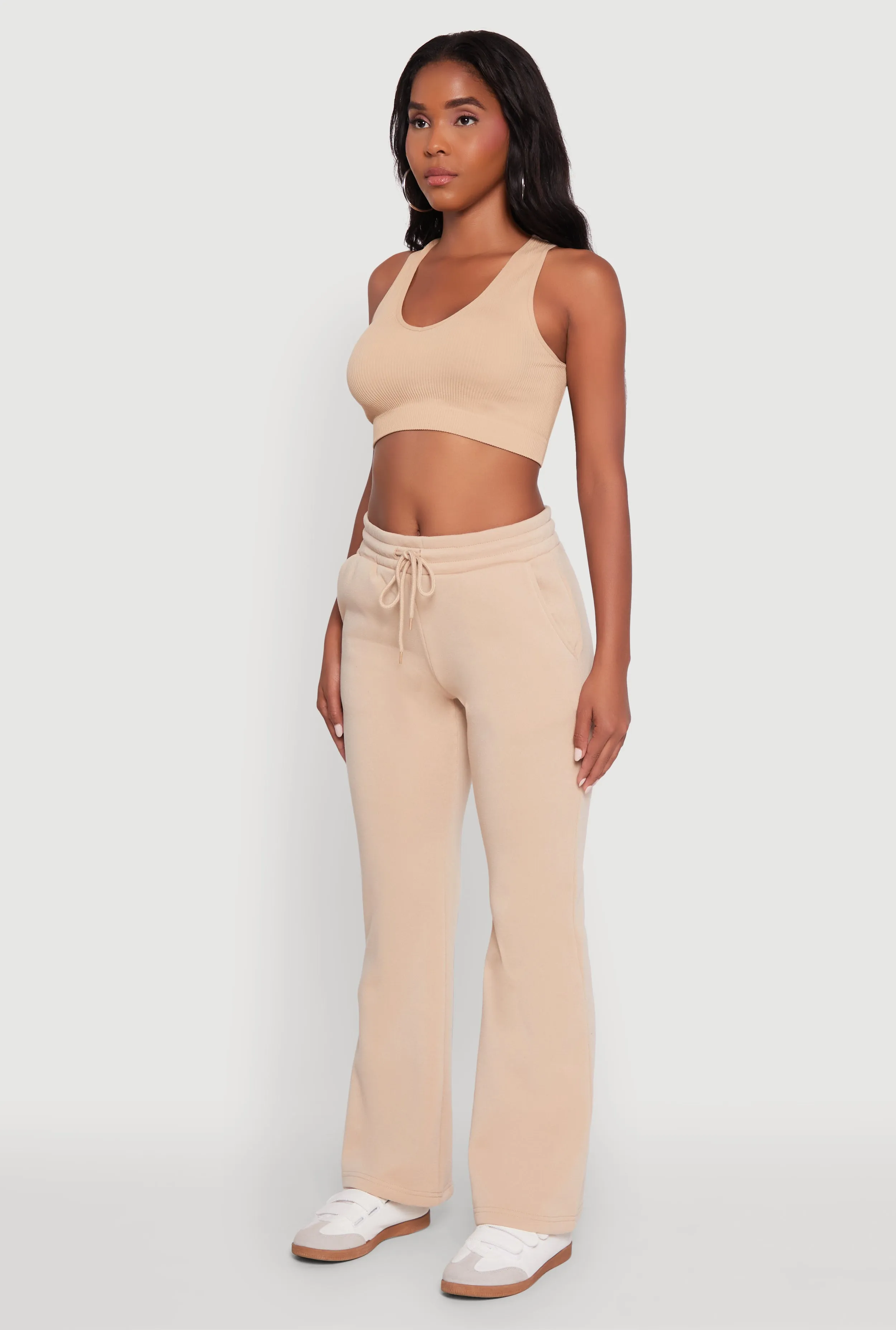 Drawstring Waist Bootcut Sweatpants sold by Rainbow product image thumbnail 3