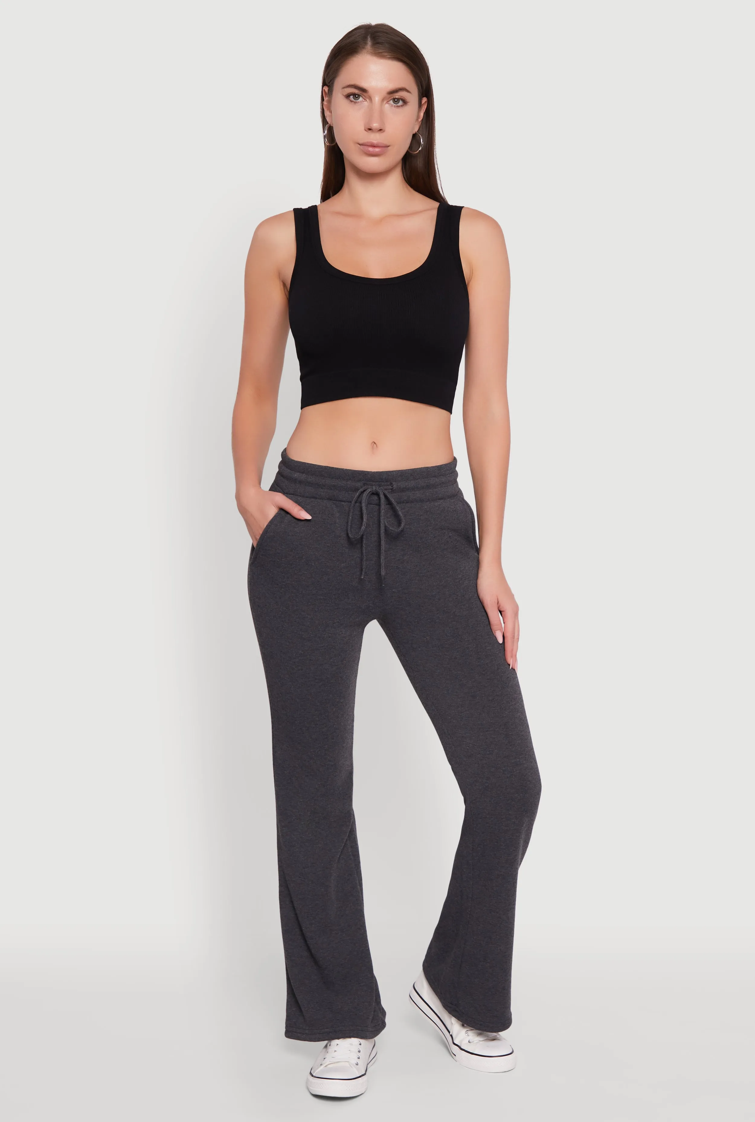 Drawstring Waist Bootcut Sweatpants sold by Rainbow product image thumbnail 2