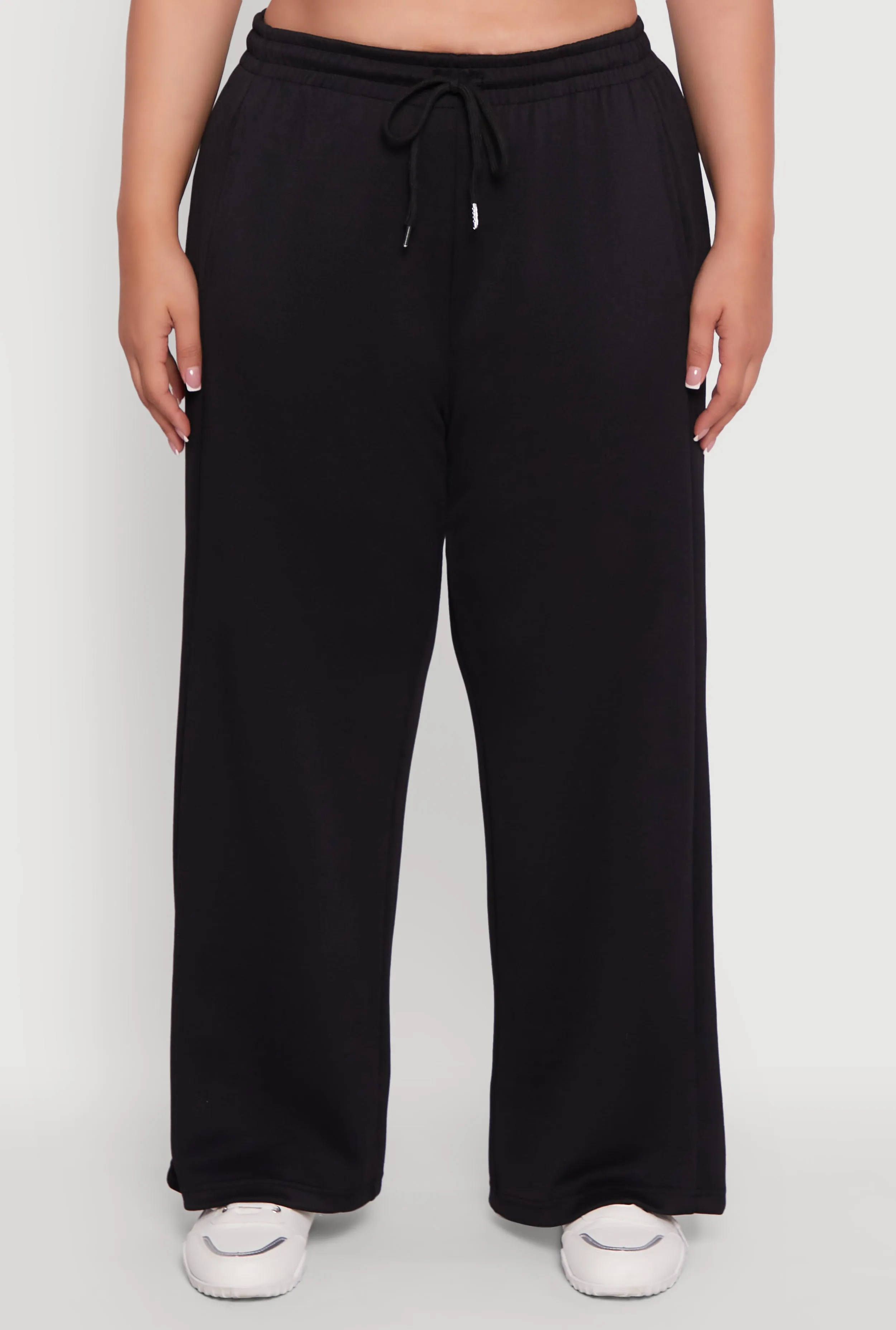 Plus Size Drawstring Waist Wide Leg Pants sold by Rainbow product image thumbnail 5