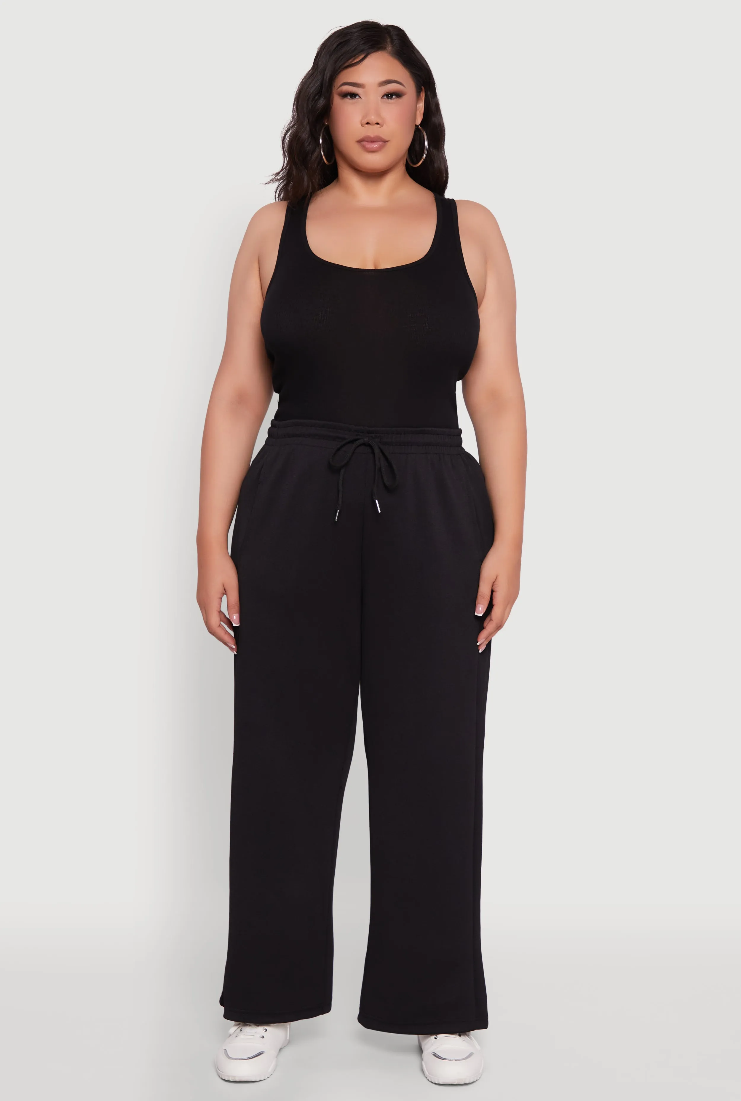 Plus Size Drawstring Waist Wide Leg Pants sold by Rainbow product image thumbnail 2