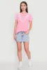 Acid Wash Fancy String Pearl Graphic Tee sold by Rainbow