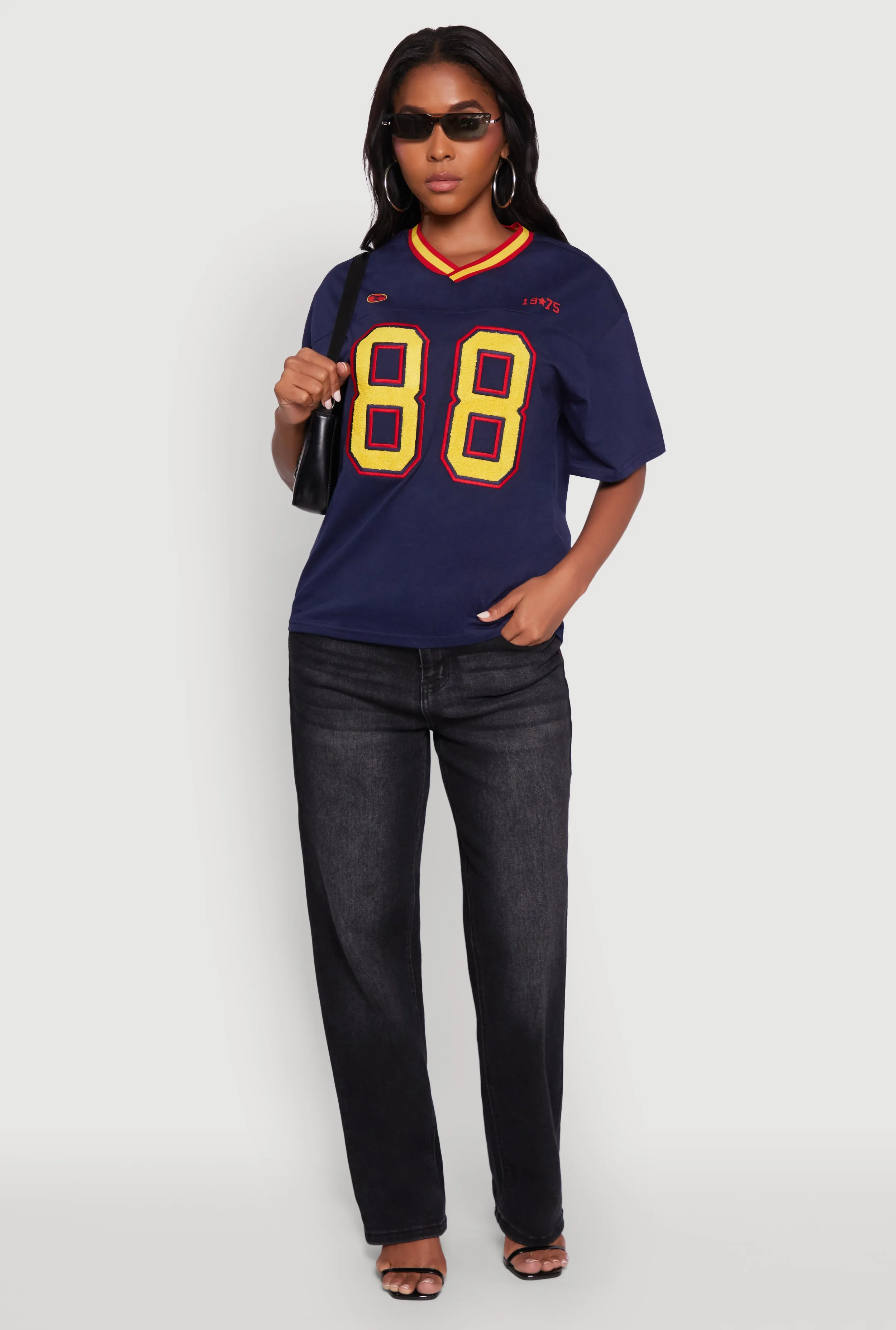 Chenille Graphic Football T-Shirt sold by Rainbow product image thumbnail 3