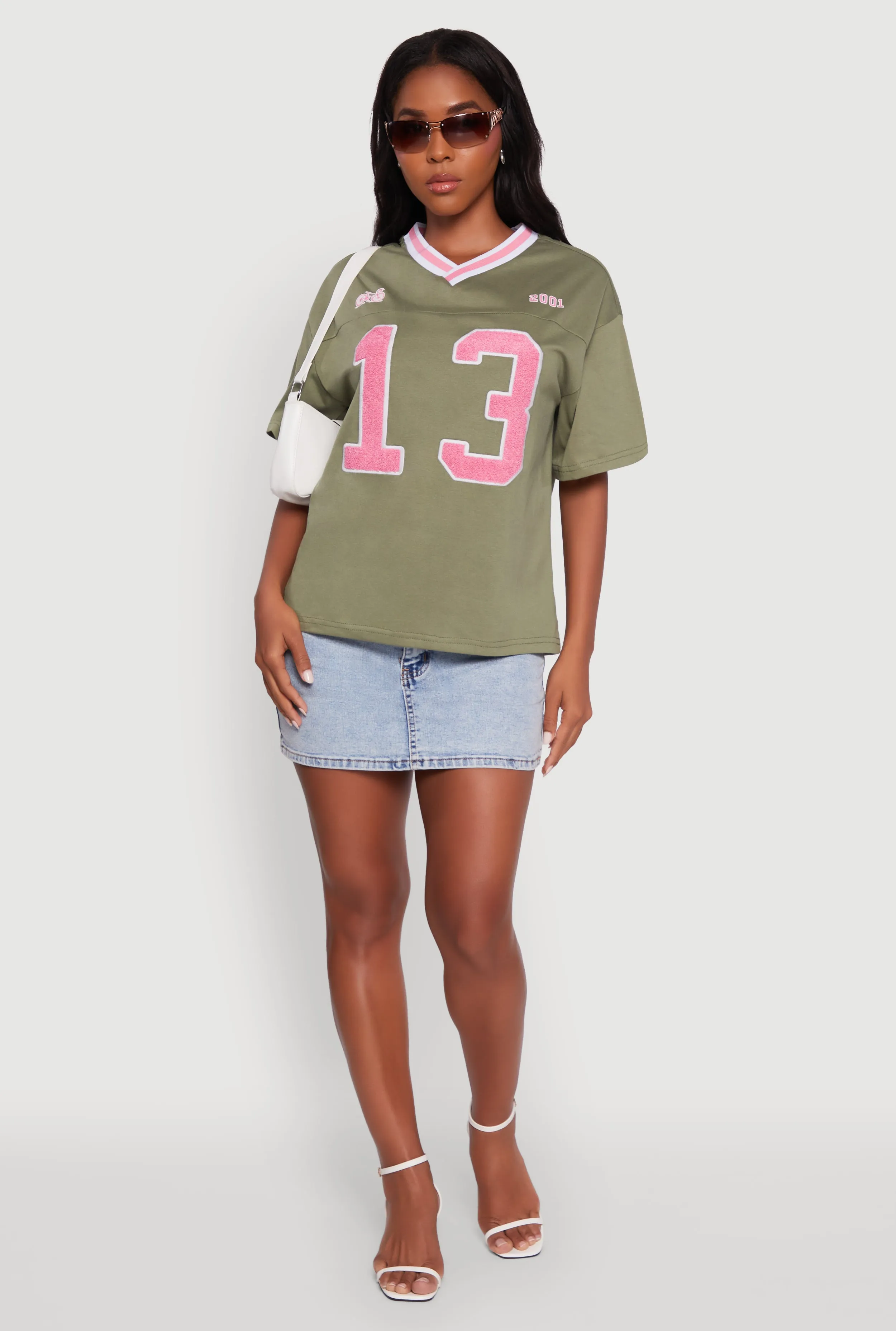 Chenille Graphic Football T-Shirt sold by Rainbow product image thumbnail 2