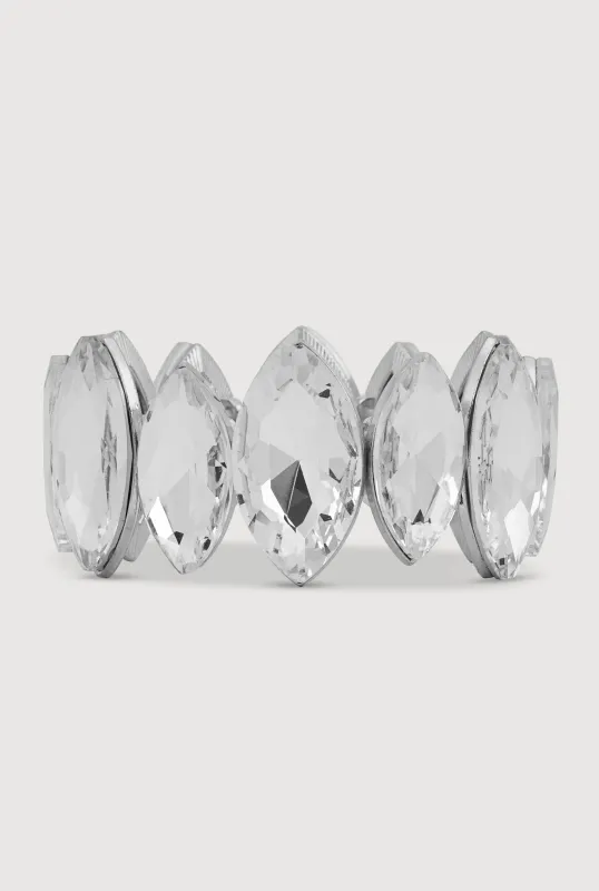 Rhinestone Stretch Bracelet sold by Rainbow