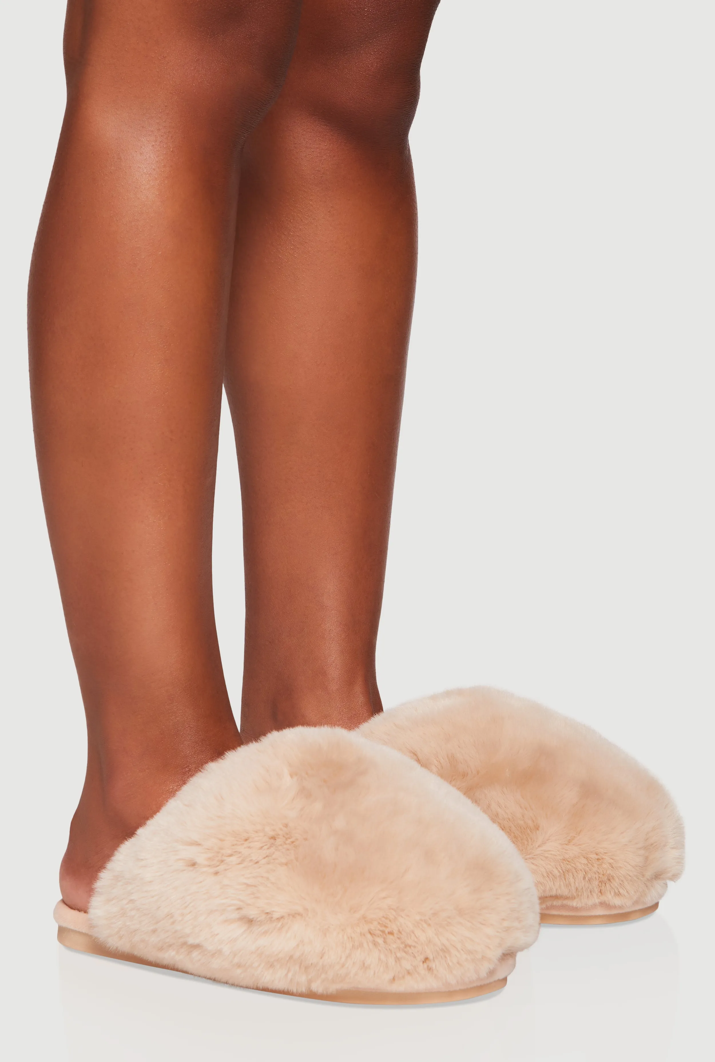 Fuzzy Round Toe Slippers sold by Rainbow product image thumbnail 2