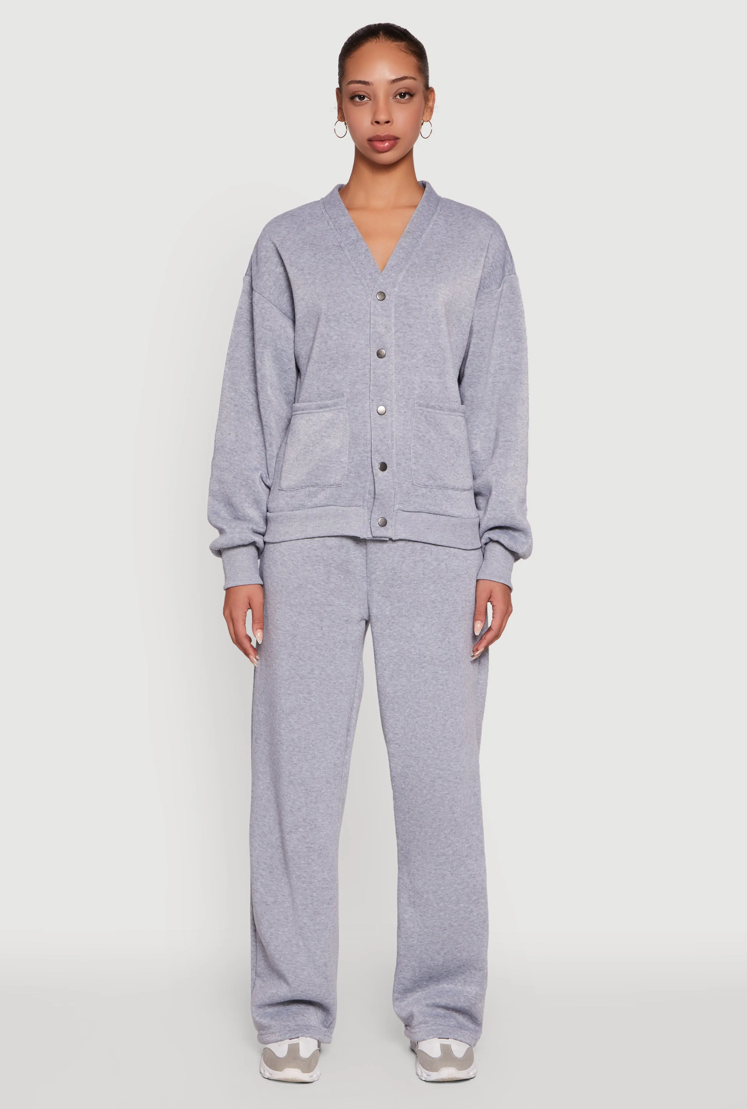 Fleece Lined Drawstring Waist Wide Leg Pants sold by Rainbow product image thumbnail 2