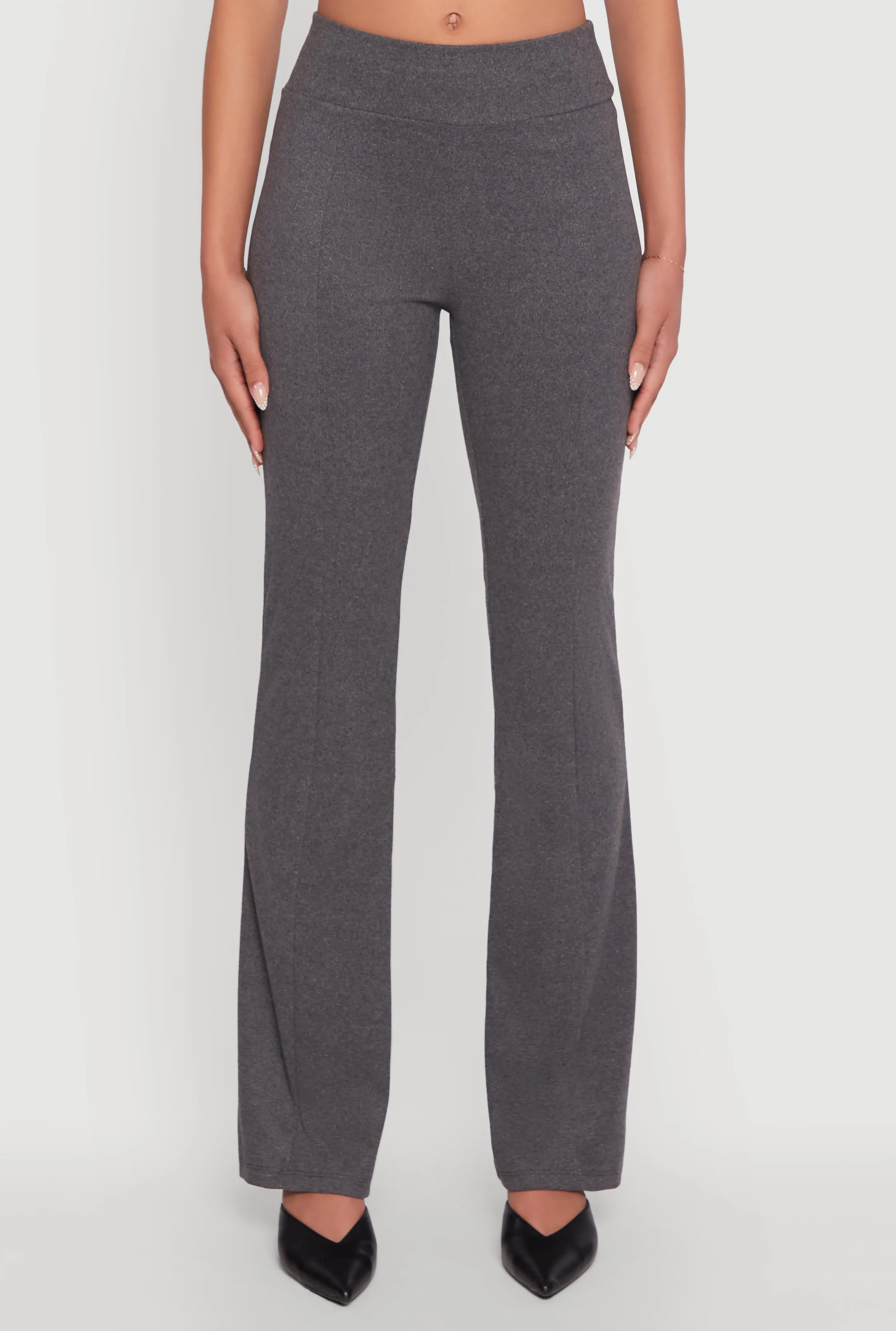 Brushed Knit Pintuck Pull On Slim Pants sold by Rainbow product image thumbnail 3