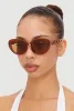 Chain Detail Cat Eye Sunglasses sold by Rainbow