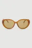 Chain Detail Cat Eye Sunglasses sold by Rainbow