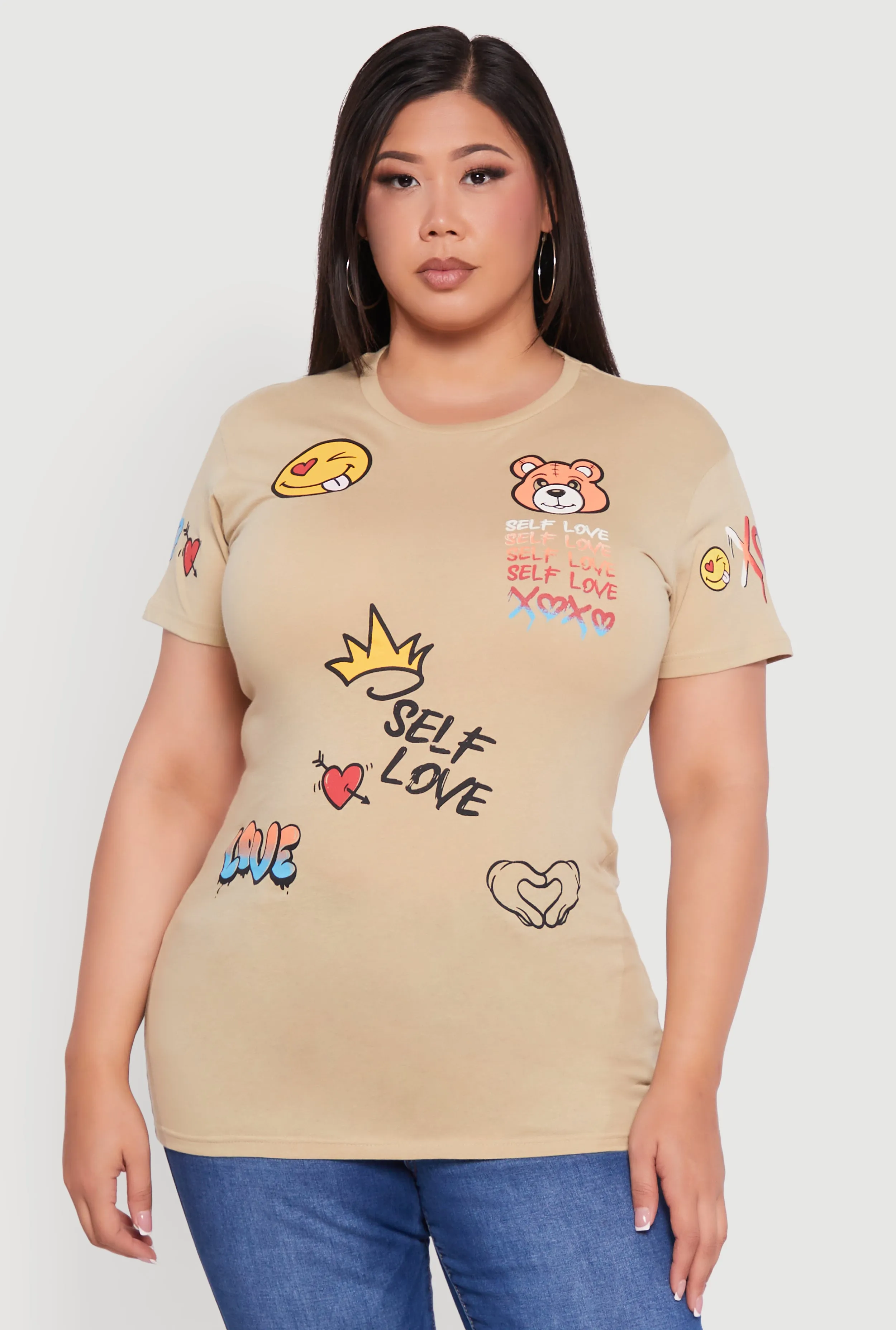 Plus Size Self Love Graphic Tee sold by Rainbow product image thumbnail 2