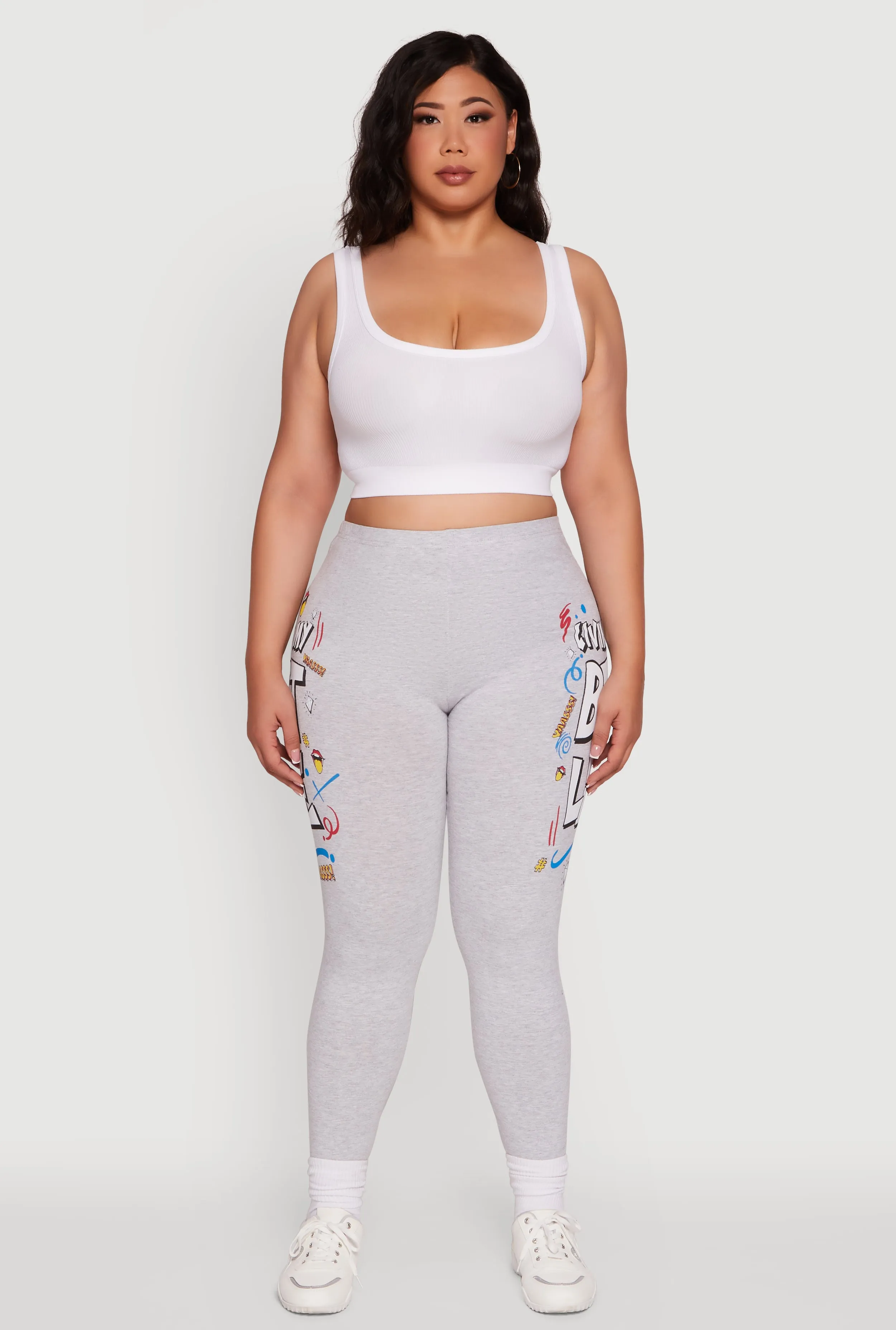 Plus Size Living My Best Life Graphic Leggings sold by Rainbow product image thumbnail 2