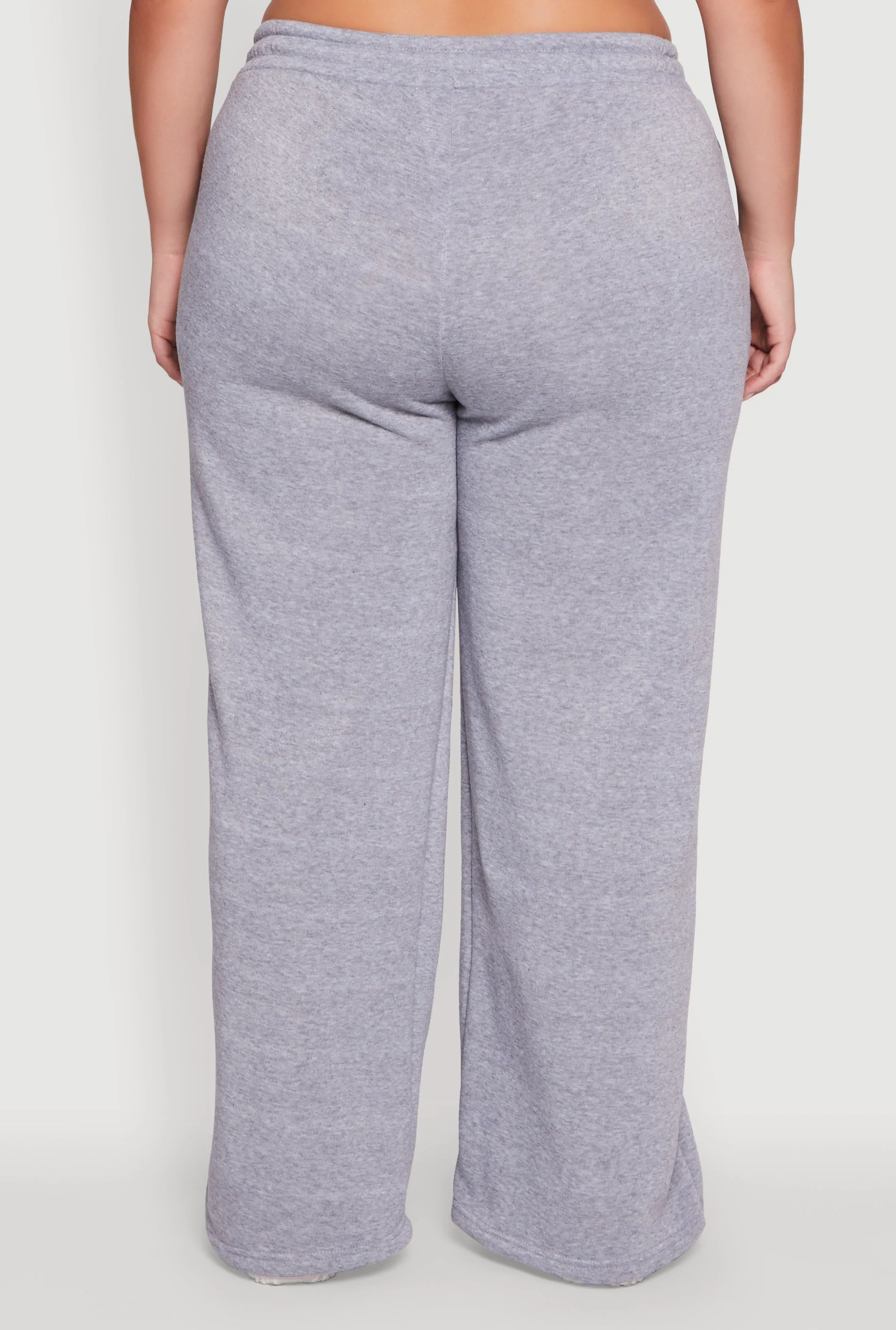 Plus Size Drawstring Waist Wide Leg Sweatpants sold by Rainbow product image thumbnail 5