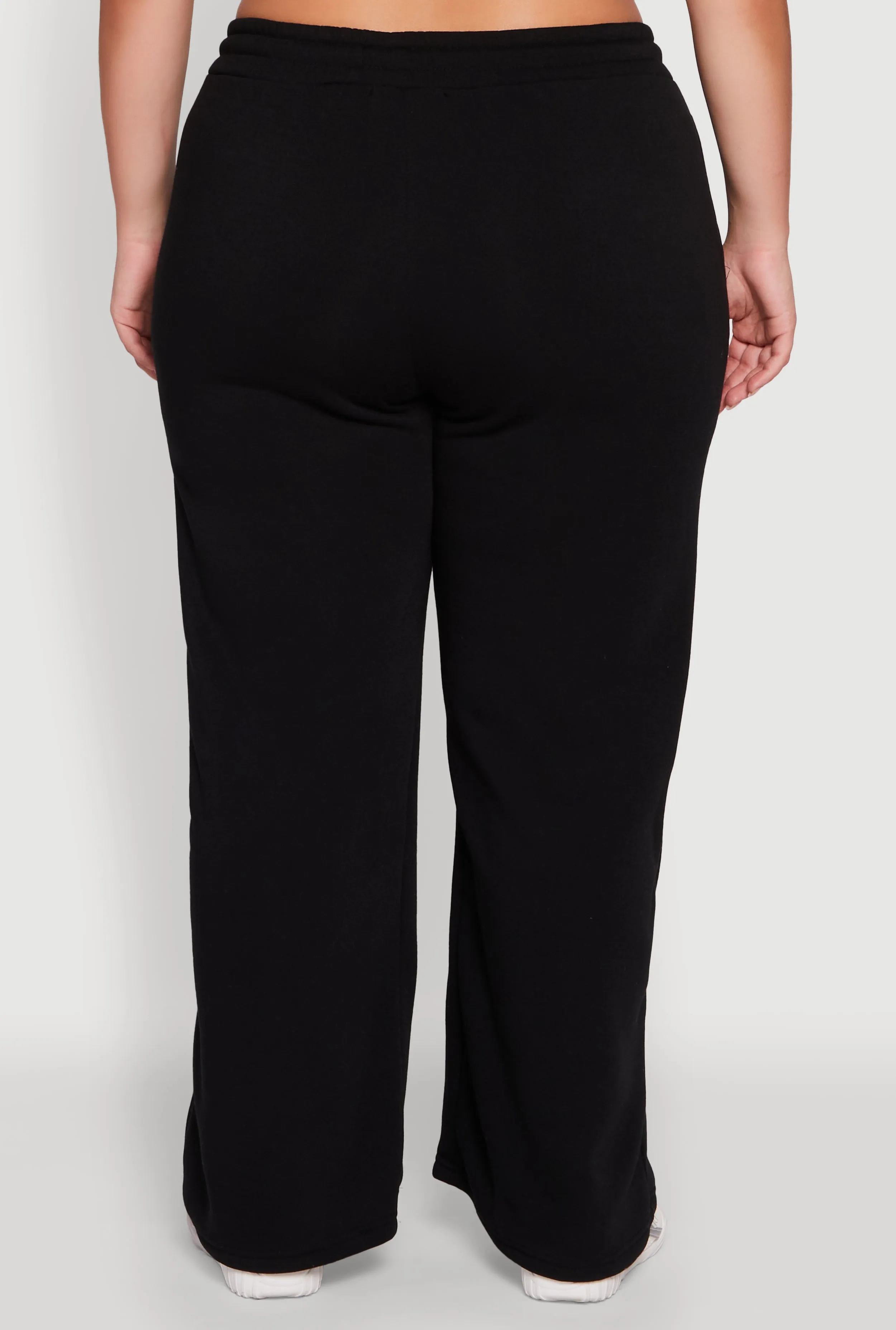 Plus Size Drawstring Waist Wide Leg Sweatpants sold by Rainbow product image thumbnail 5