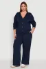 Plus Size Drawstring Waist Wide Leg Sweatpants sold by Rainbow