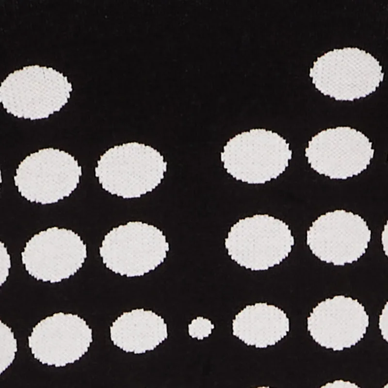 Plus Size Ribbed Knit Polka Dot Mock Neck Sweater sold by Rainbow product image thumbnail 4