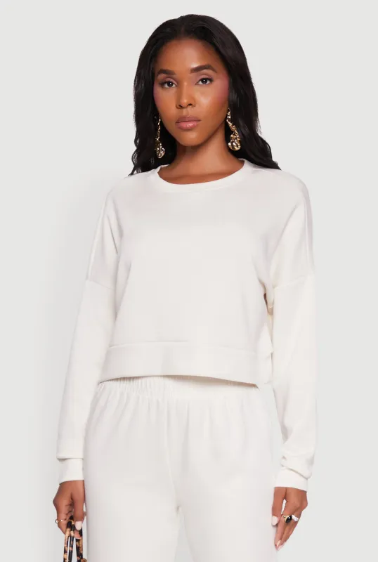 Crew Neck Long Sleeve Sweatshirt sold by Rainbow