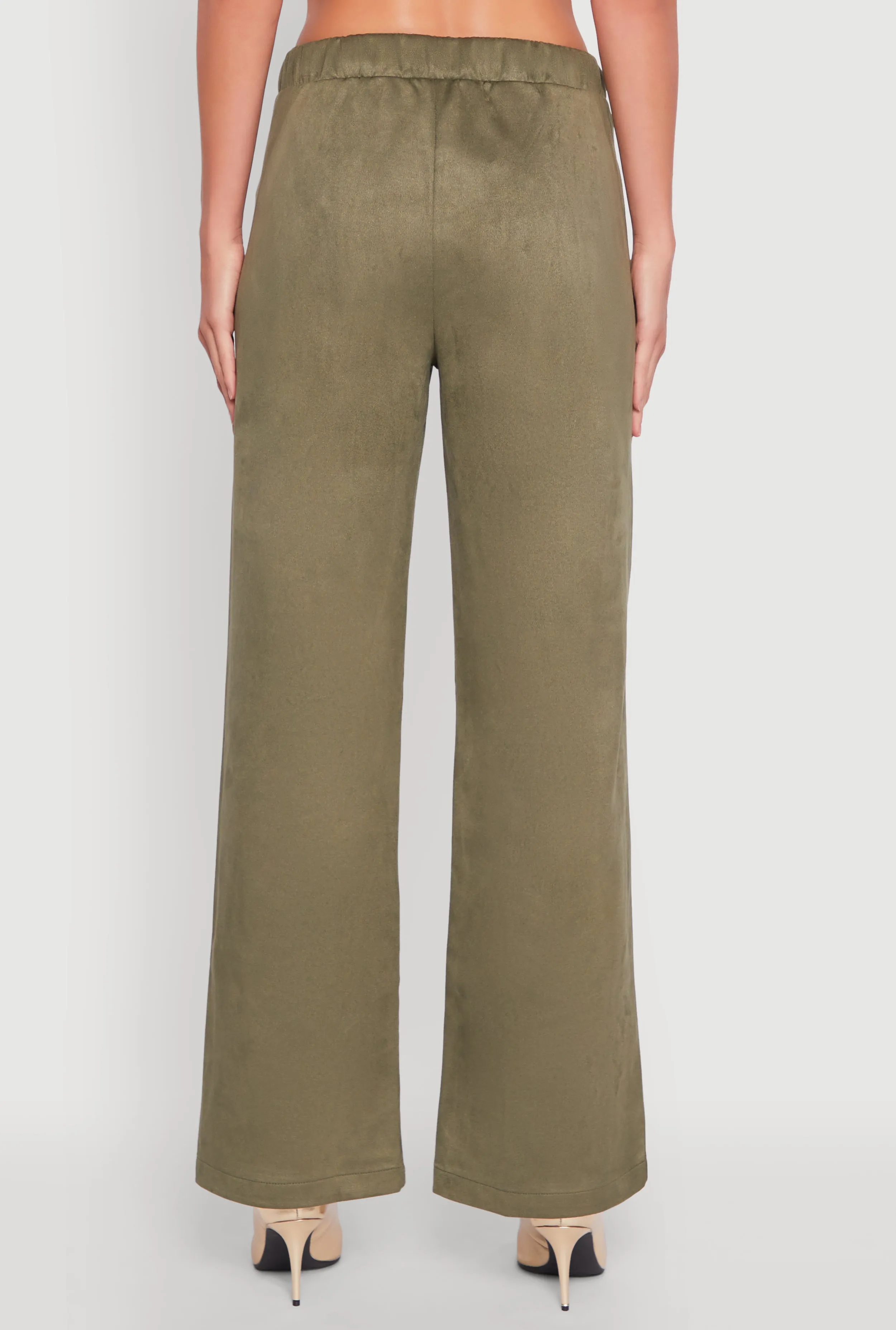 Faux Suede Pocket Detail Pants sold by Rainbow product image thumbnail 5
