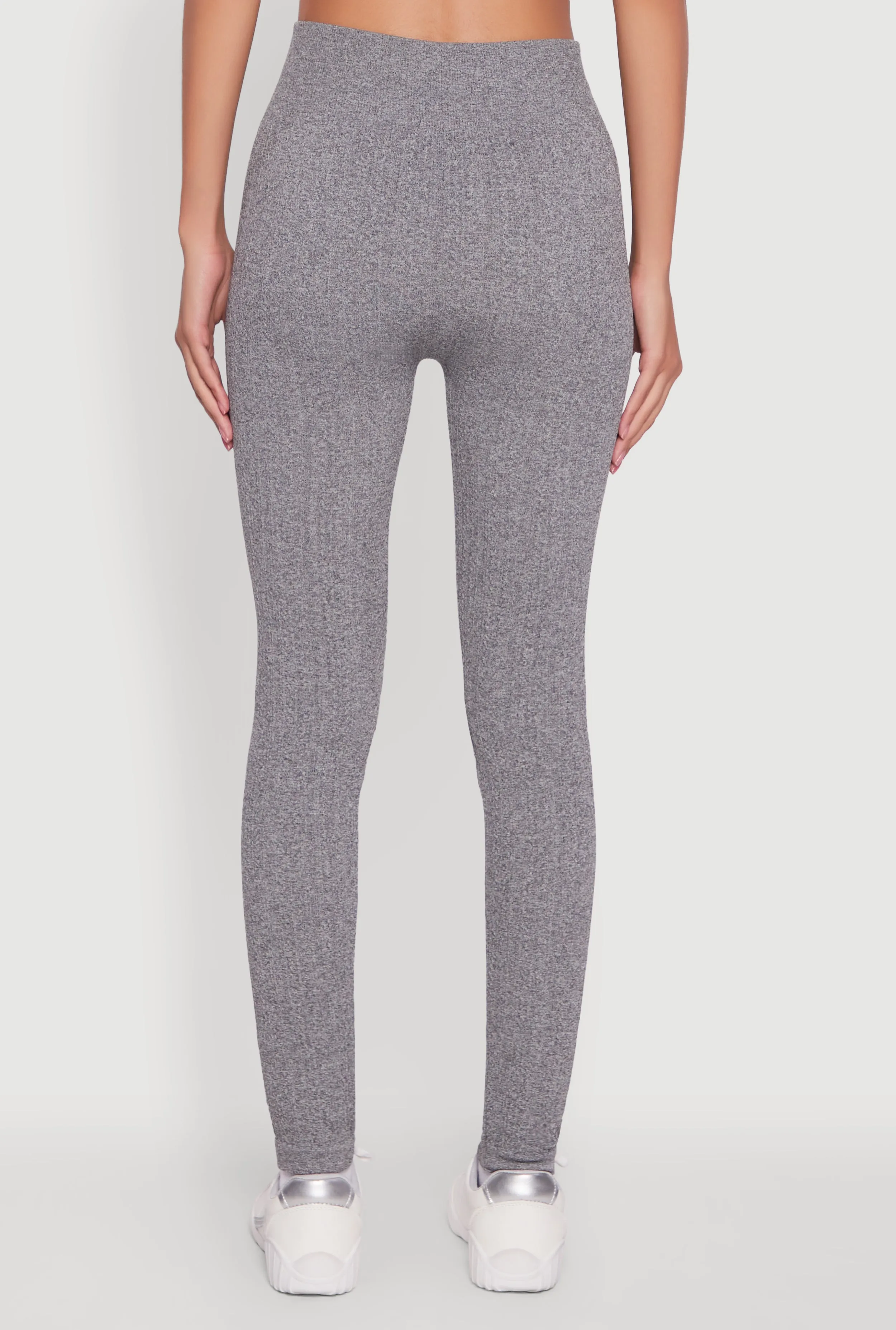 Seamless Textured Knit High Waisted Leggings sold by Rainbow product image thumbnail 5