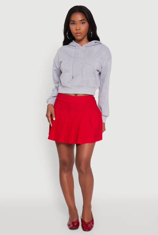 Cropped Kangaroo Pocket Pullover Hoodie sold by Rainbow