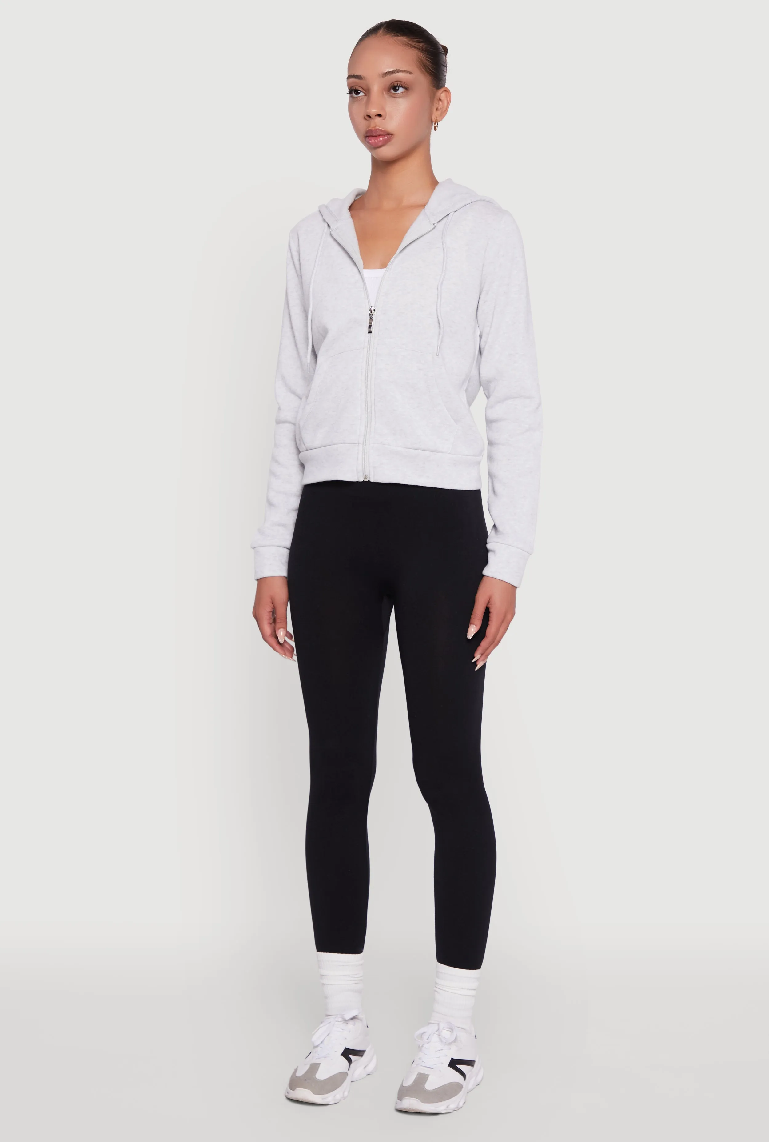 Zip Front Fleece Hooded Sweatshirt sold by Rainbow product image thumbnail 5