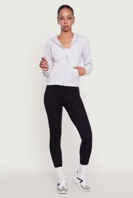 Zip Front Fleece Hooded Sweatshirt sold by Rainbow