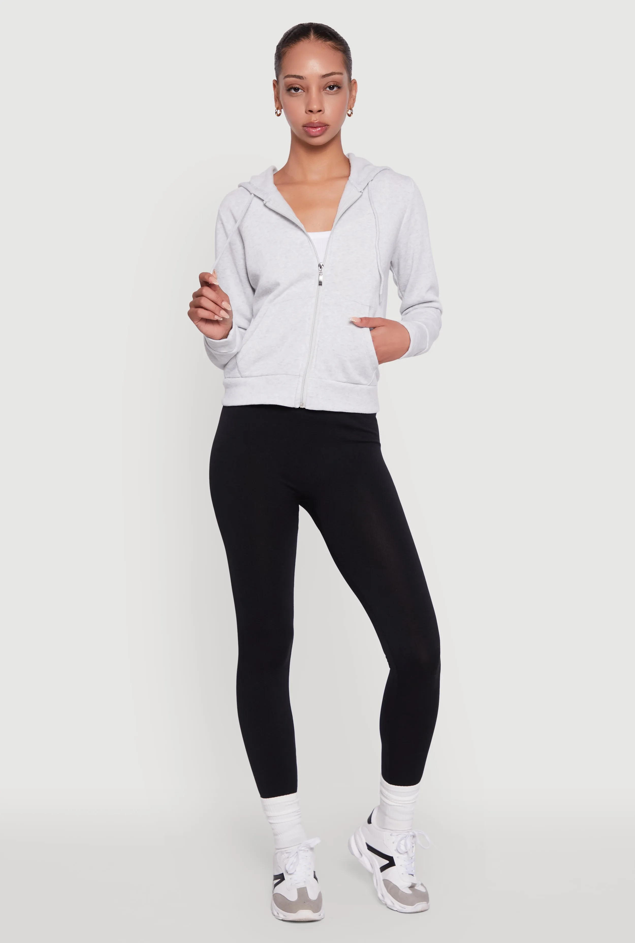 Zip Front Fleece Hooded Sweatshirt sold by Rainbow