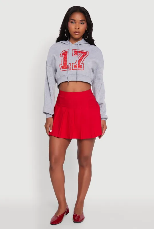Fleece Graphic Cropped Pullover Hoodie sold by Rainbow