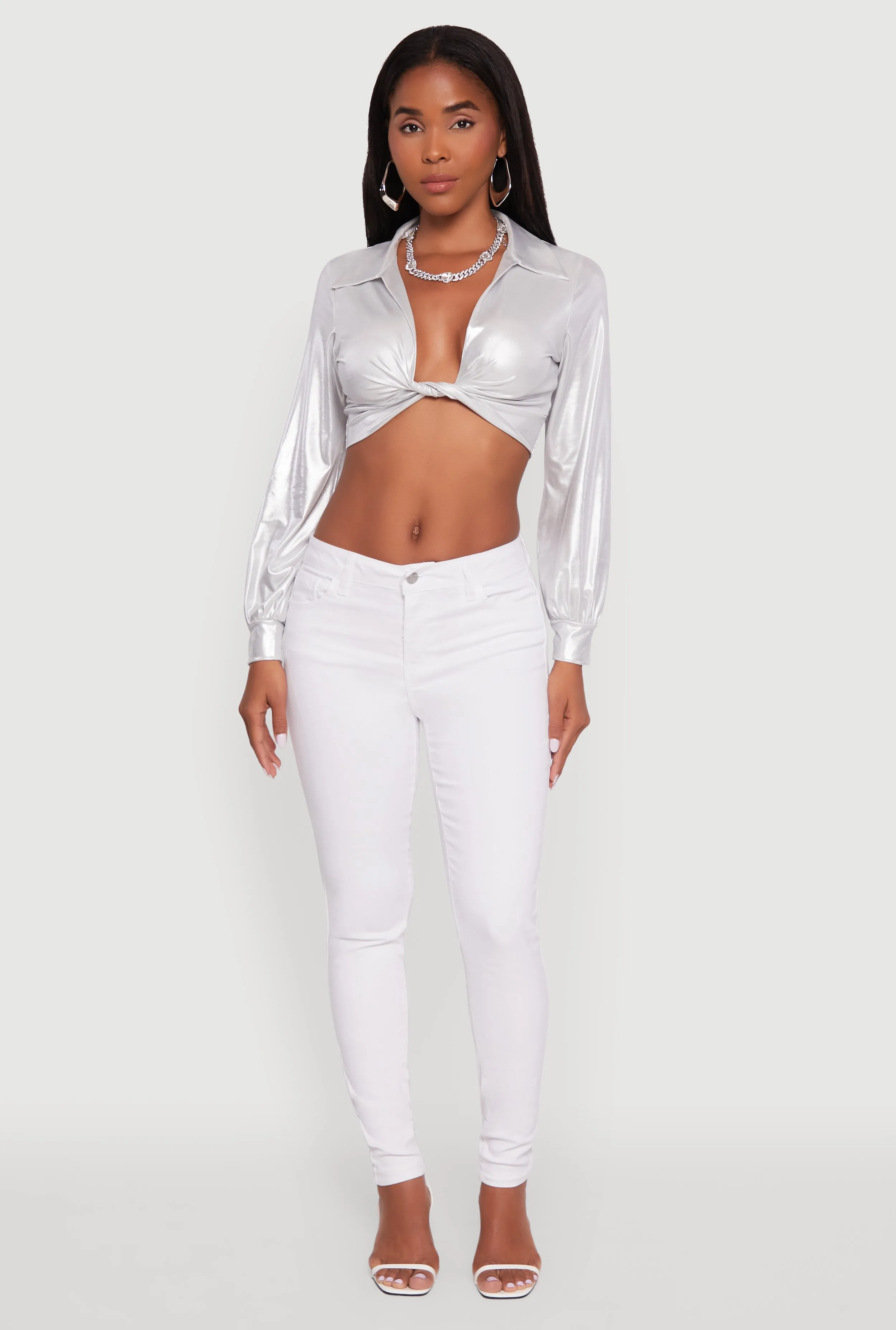 WAX Twill Skinny Leg Pants sold by Rainbow