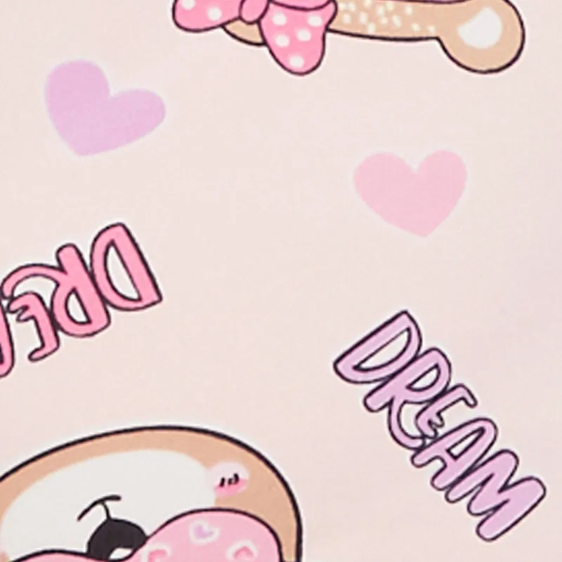 Plus Size Dream Bear Graphic Print Pajama Onesie sold by Rainbow product image thumbnail 4